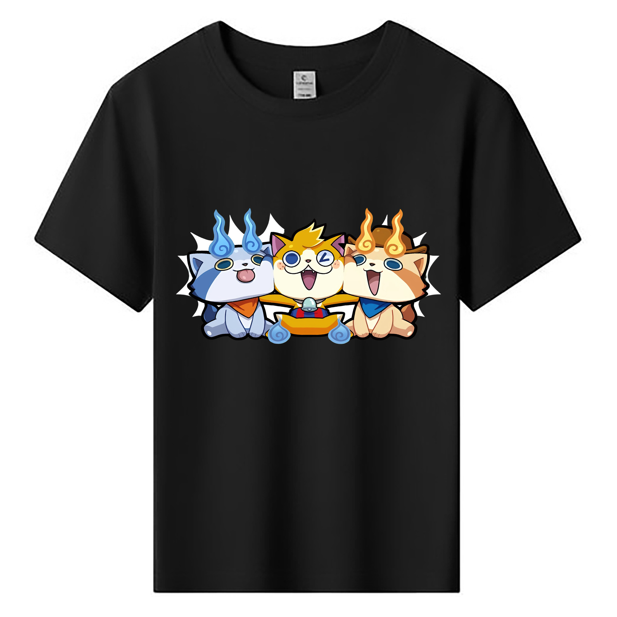（画像用） 妖怪ウォッチ Yo-kai Watch 綿100％キッズTシャツ（フロントプリント）