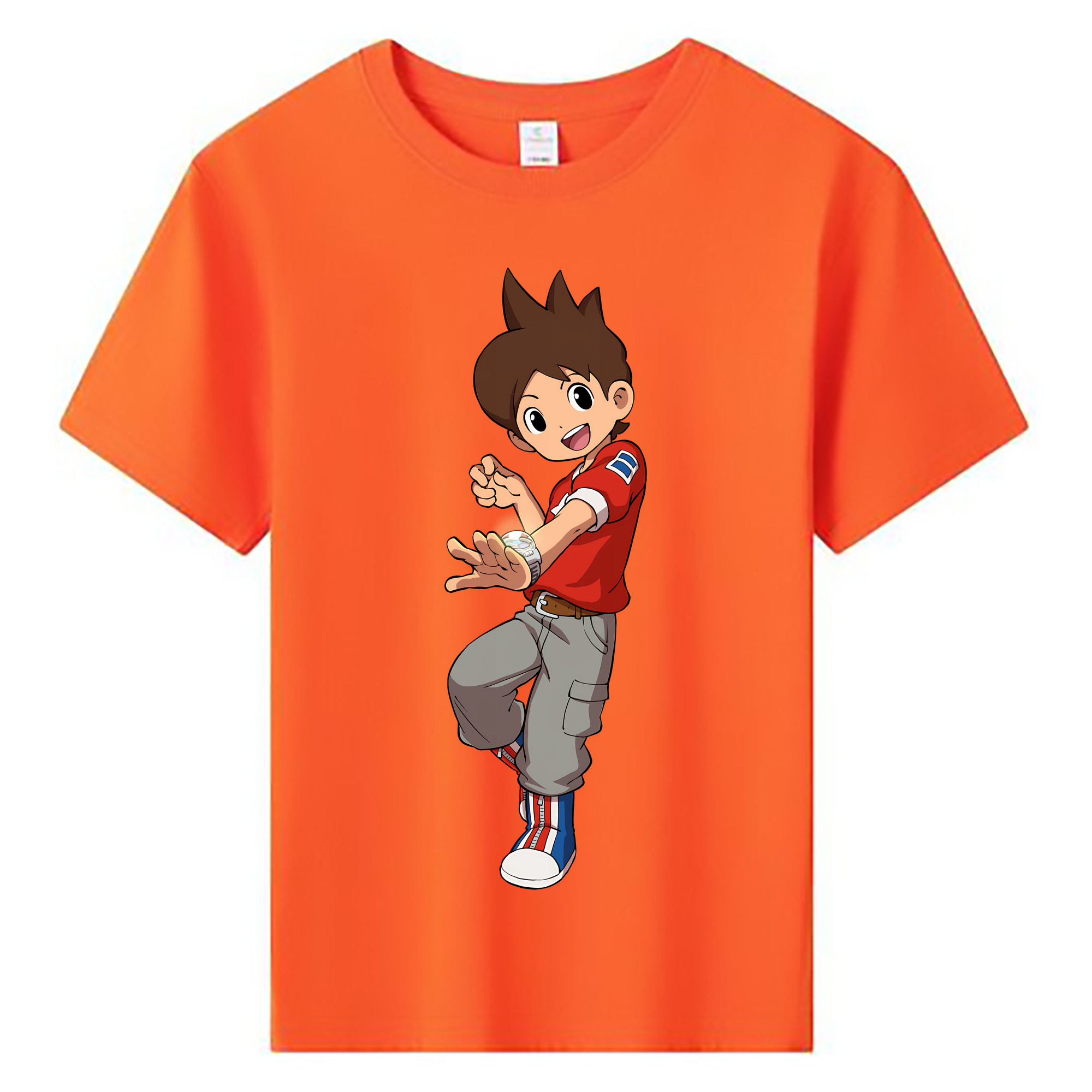 （画像用） 妖怪ウォッチ Yo-kai Watch 綿100％キッズTシャツ（フロントプリント）