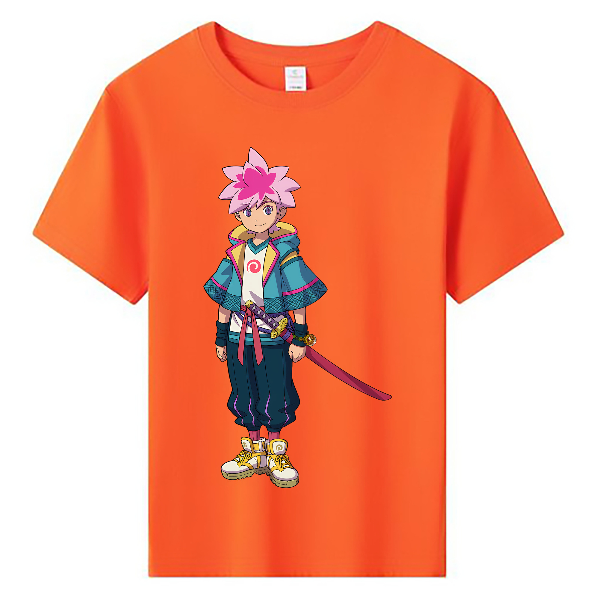 （画像用） 妖怪ウォッチ Yo-kai Watch 綿100％キッズTシャツ（フロントプリント）