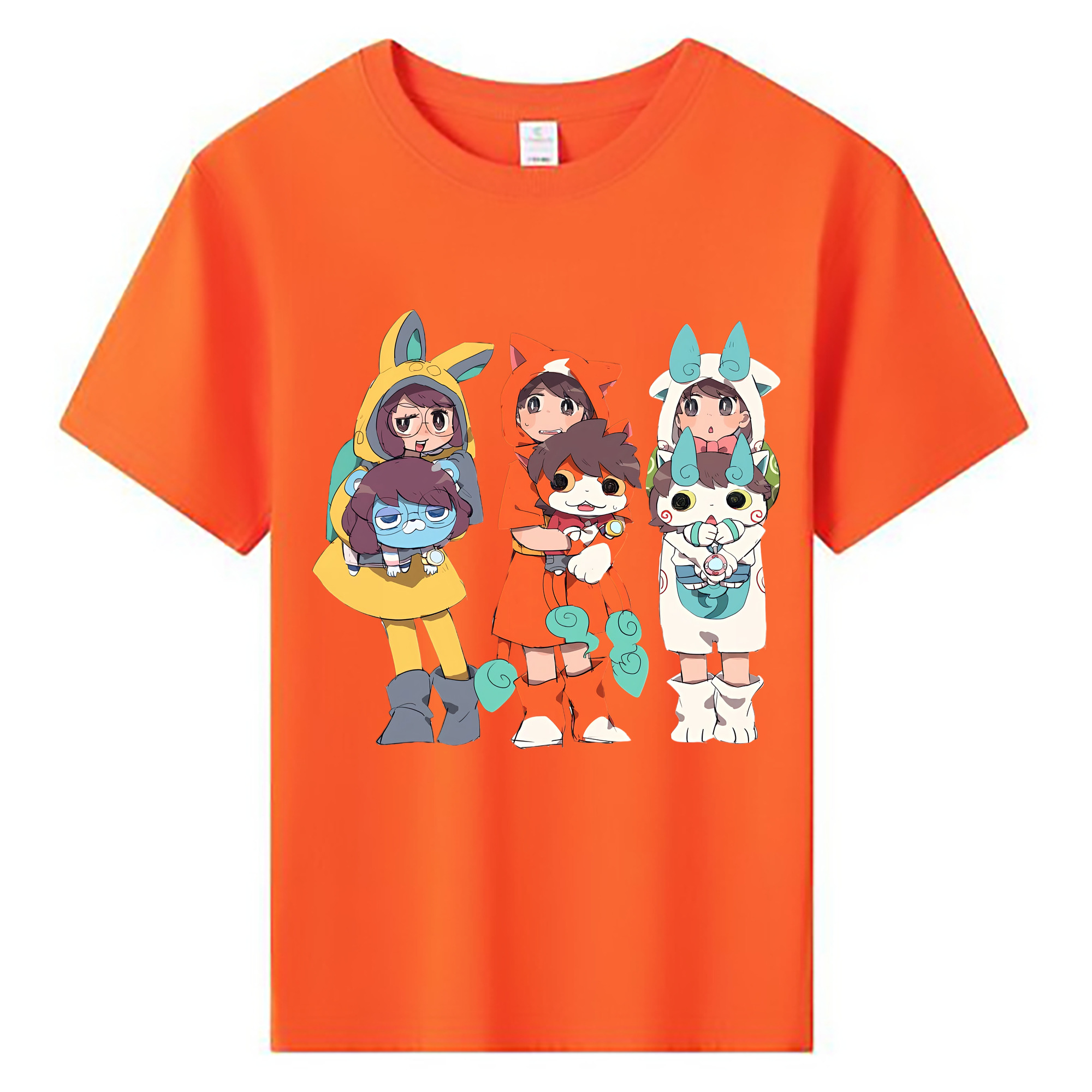 （画像用） 妖怪ウォッチ Yo-kai Watch 綿100％キッズTシャツ（フロントプリント）