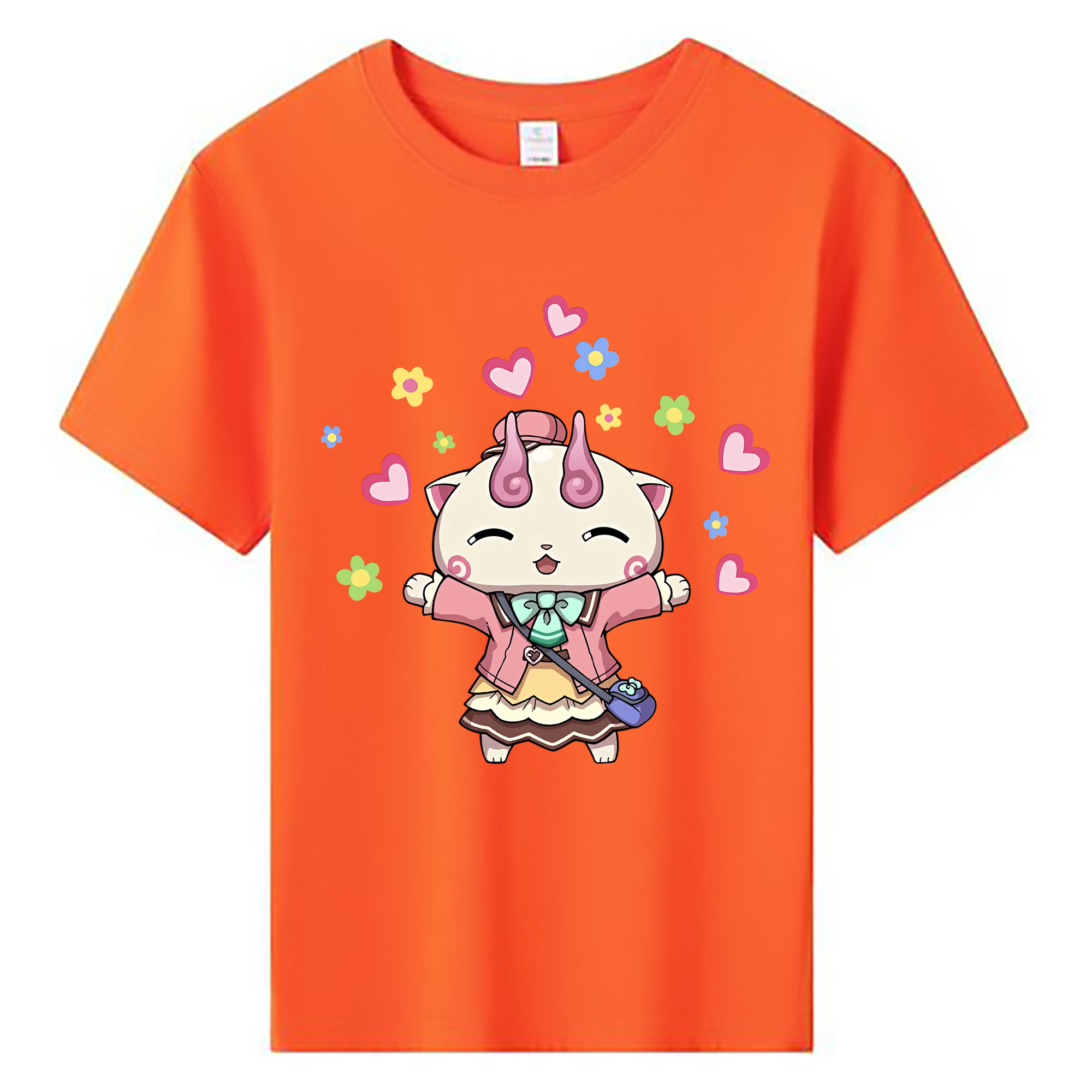（画像用） 妖怪ウォッチ Yo-kai Watch 綿100％キッズTシャツ（フロントプリント）