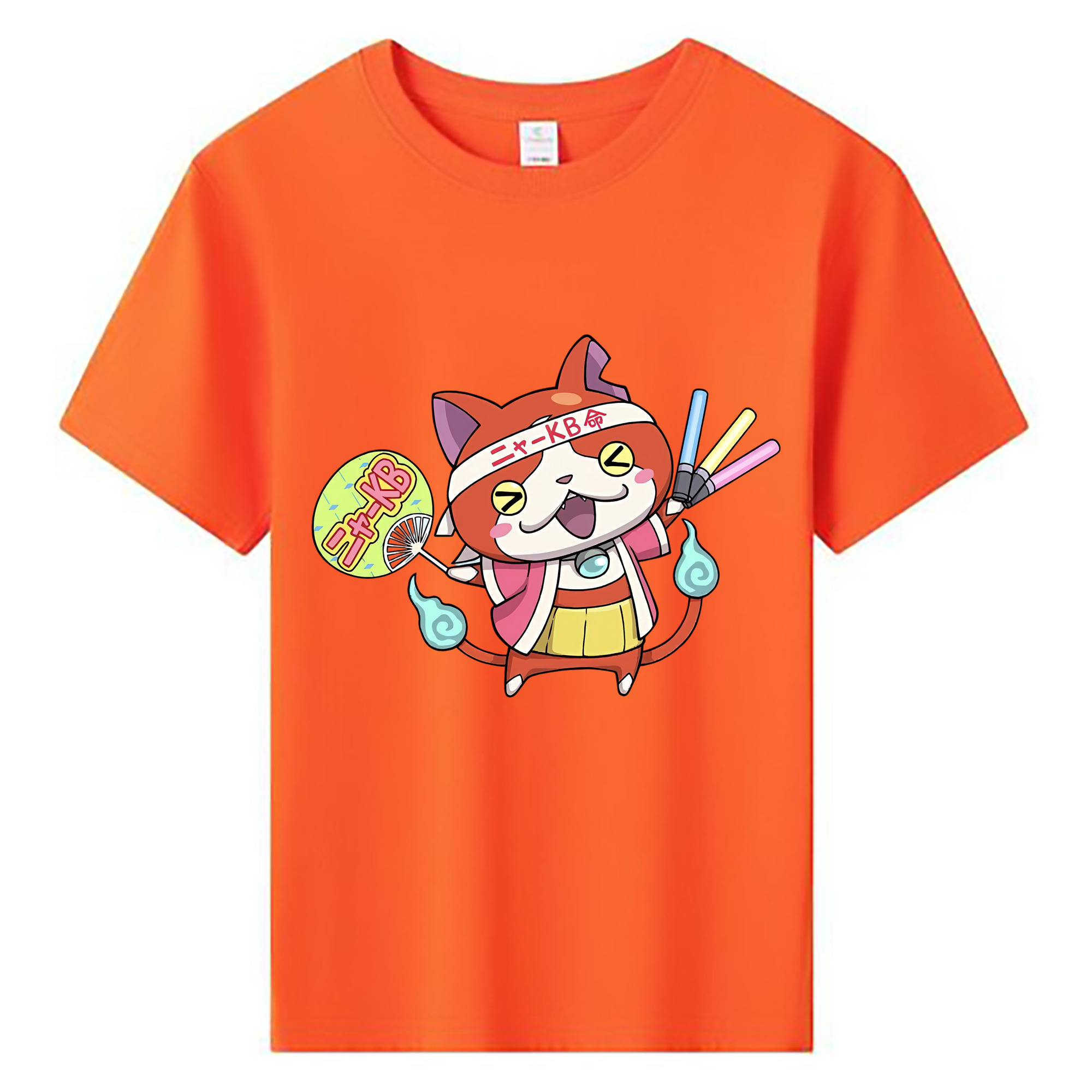 （画像用） 妖怪ウォッチ Yo-kai Watch 綿100％キッズTシャツ（フロントプリント）