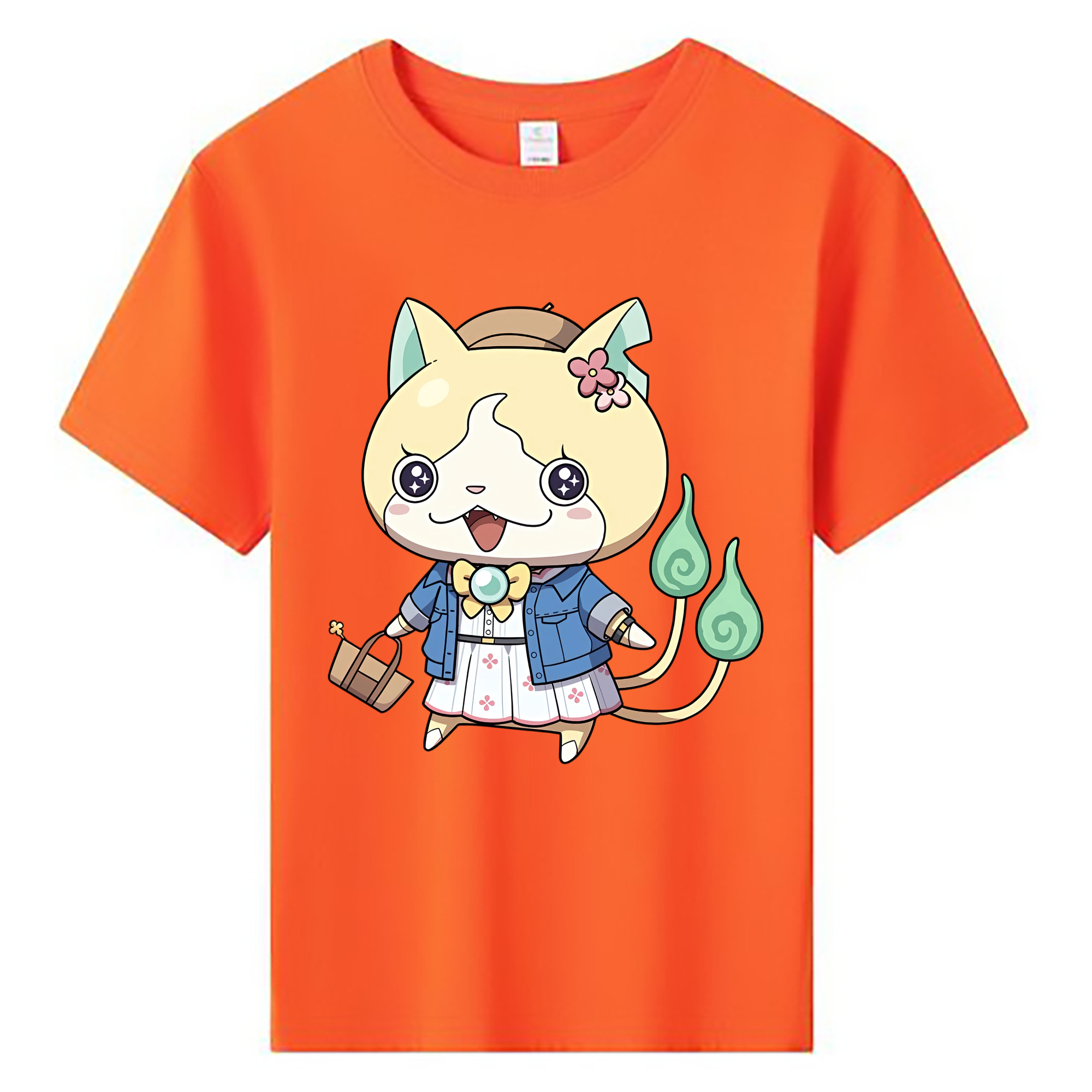 （画像用） 妖怪ウォッチ Yo-kai Watch 綿100％キッズTシャツ（フロントプリント）