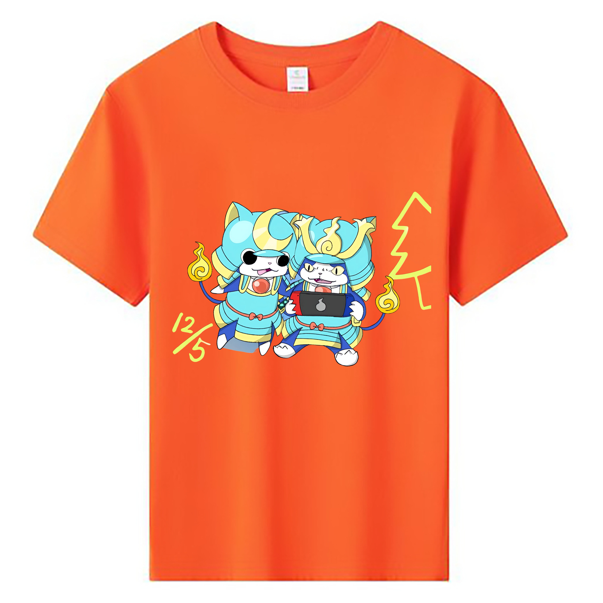（画像用） 妖怪ウォッチ Yo-kai Watch 綿100％キッズTシャツ（フロントプリント）