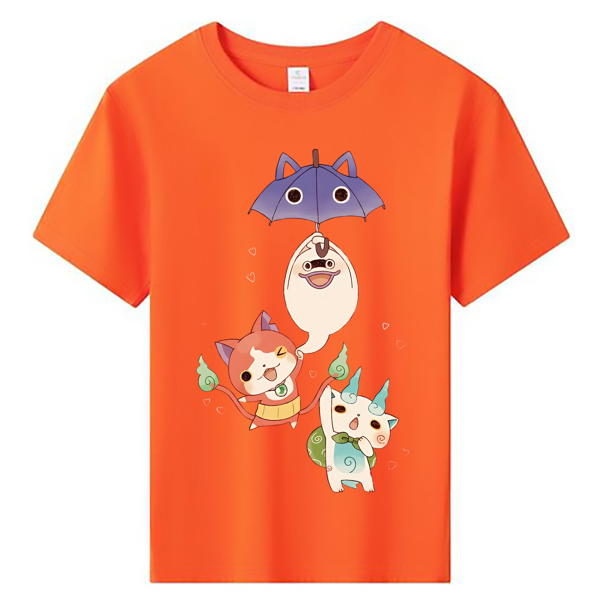 （画像用） 妖怪ウォッチ Yo-kai Watch 綿100％キッズTシャツ（フロントプリント）