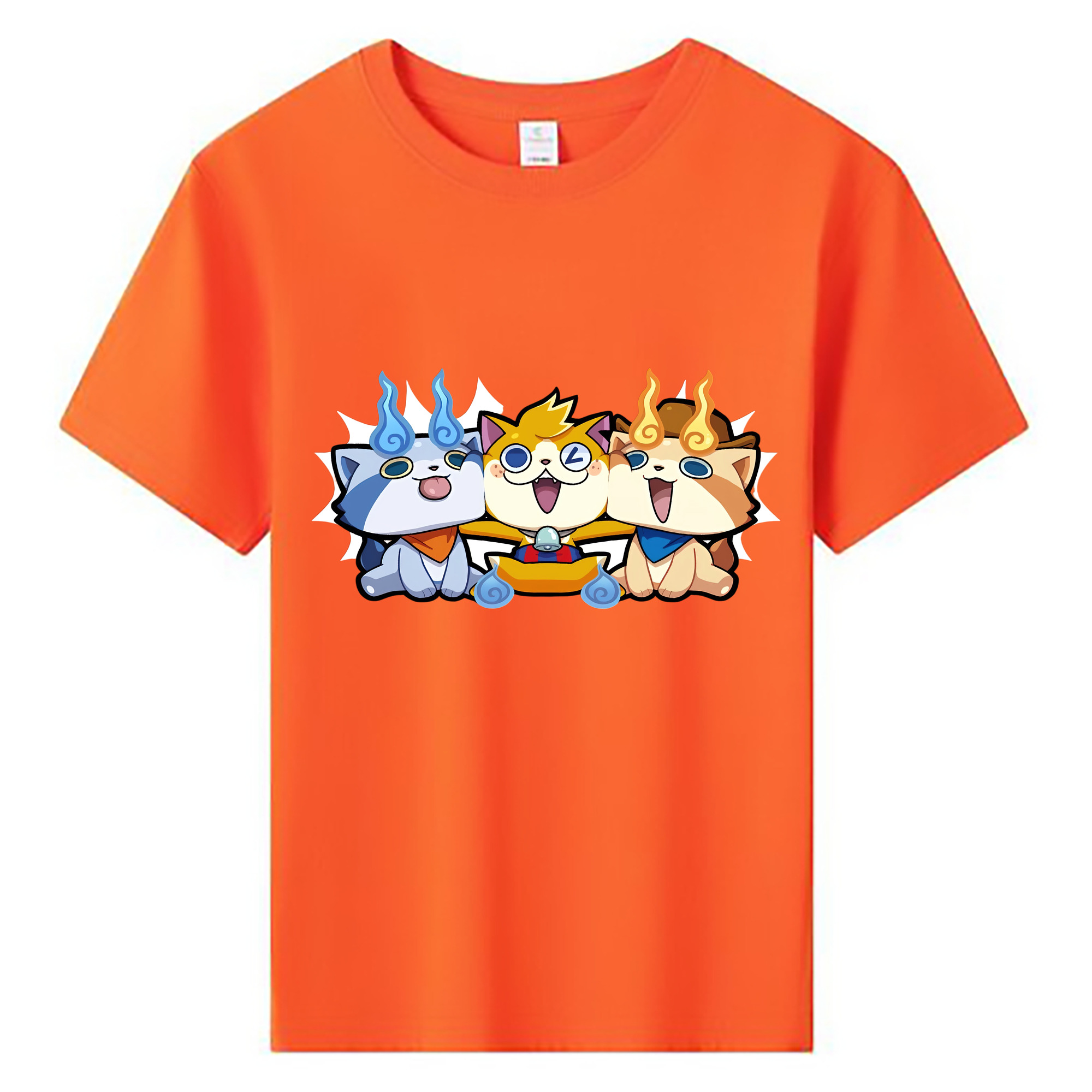 （画像用） 妖怪ウォッチ Yo-kai Watch 綿100％キッズTシャツ（フロントプリント）