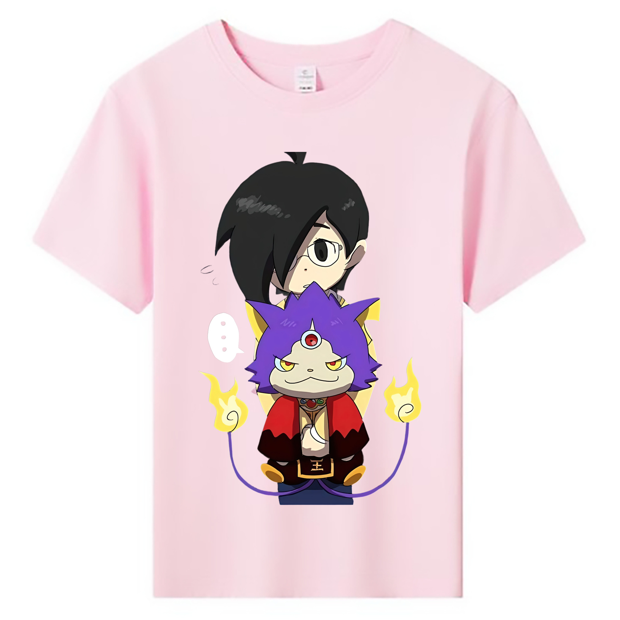 （画像用） 妖怪ウォッチ Yo-kai Watch 綿100％キッズTシャツ（フロントプリント）