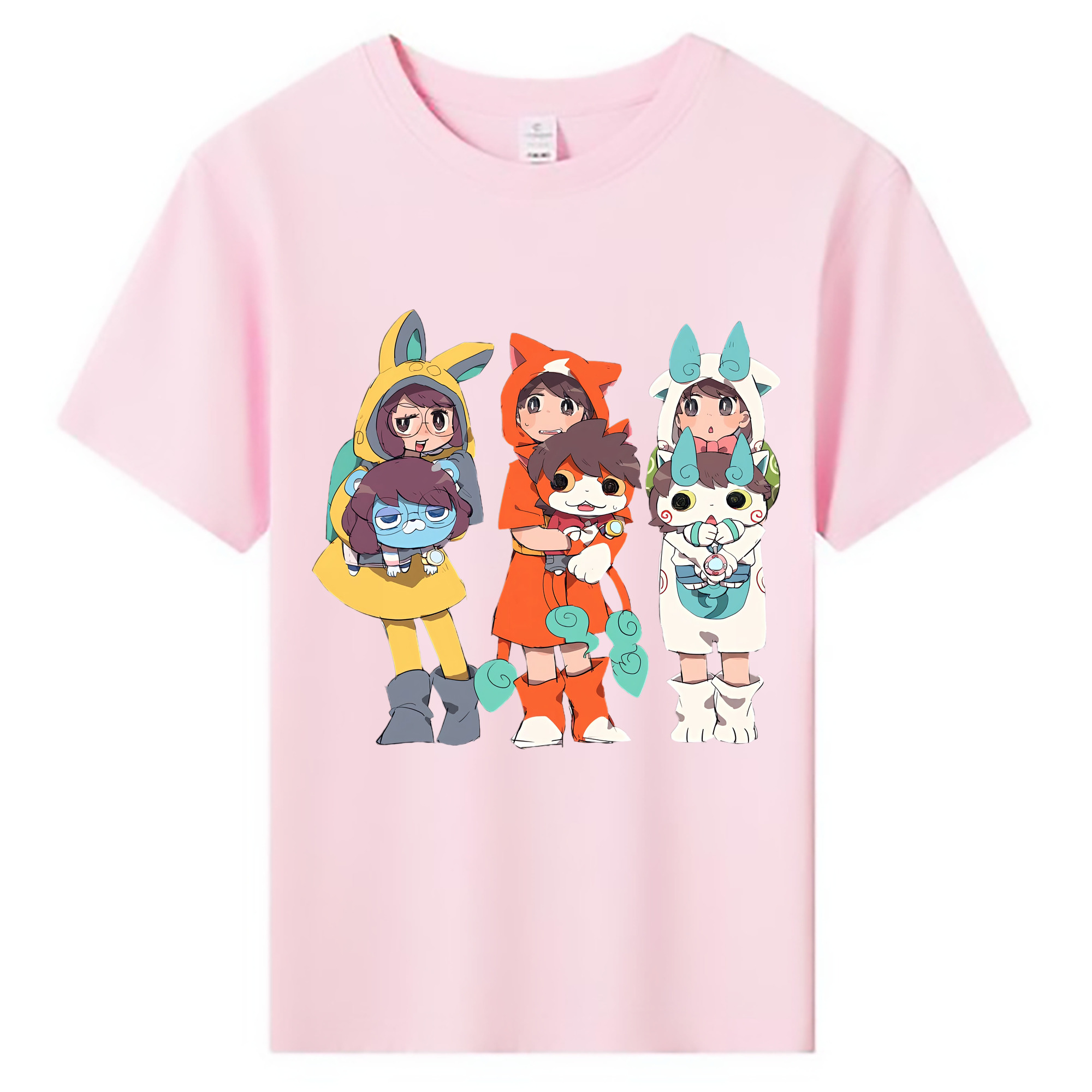 （画像用） 妖怪ウォッチ Yo-kai Watch 綿100％キッズTシャツ（フロントプリント）
