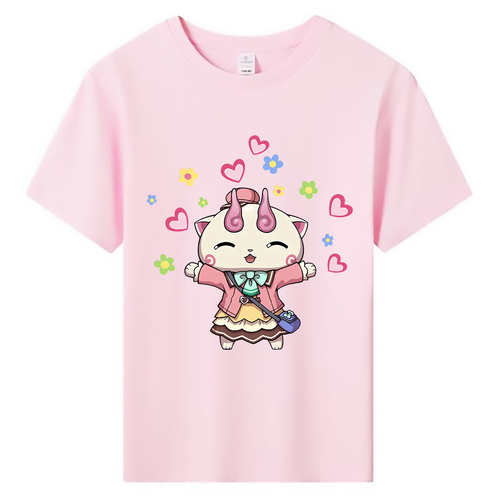 （画像用） 妖怪ウォッチ Yo-kai Watch 綿100％キッズTシャツ（フロントプリント）