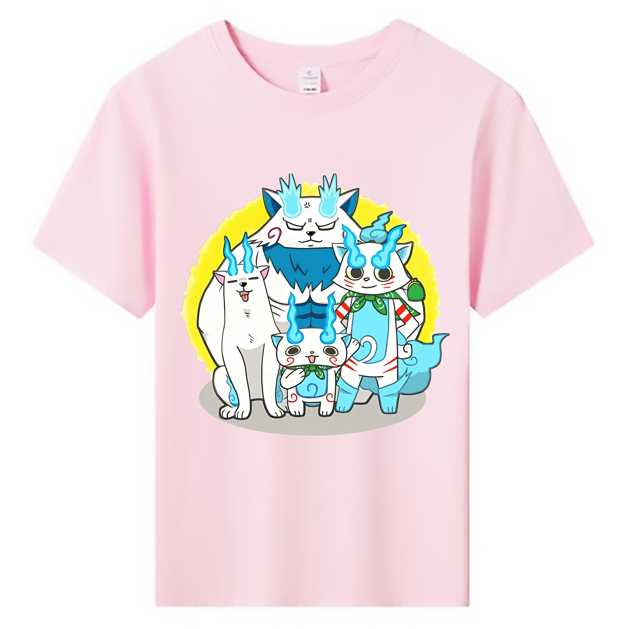 （画像用） 妖怪ウォッチ Yo-kai Watch 綿100％キッズTシャツ（フロントプリント）