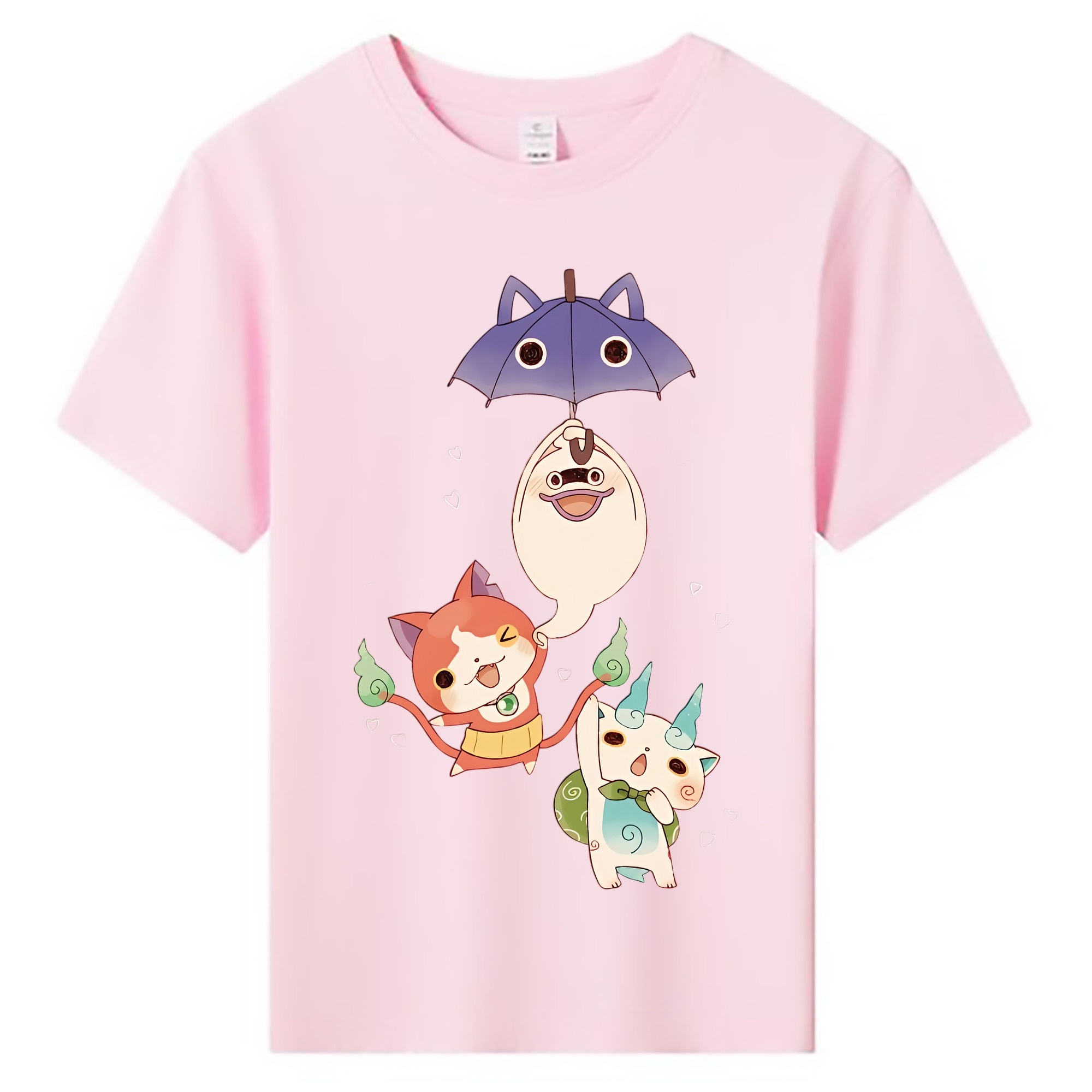 （画像用） 妖怪ウォッチ Yo-kai Watch 綿100％キッズTシャツ（フロントプリント）