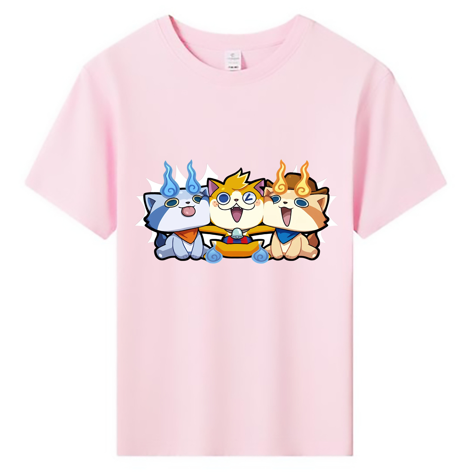 （画像用） 妖怪ウォッチ Yo-kai Watch 綿100％キッズTシャツ（フロントプリント）