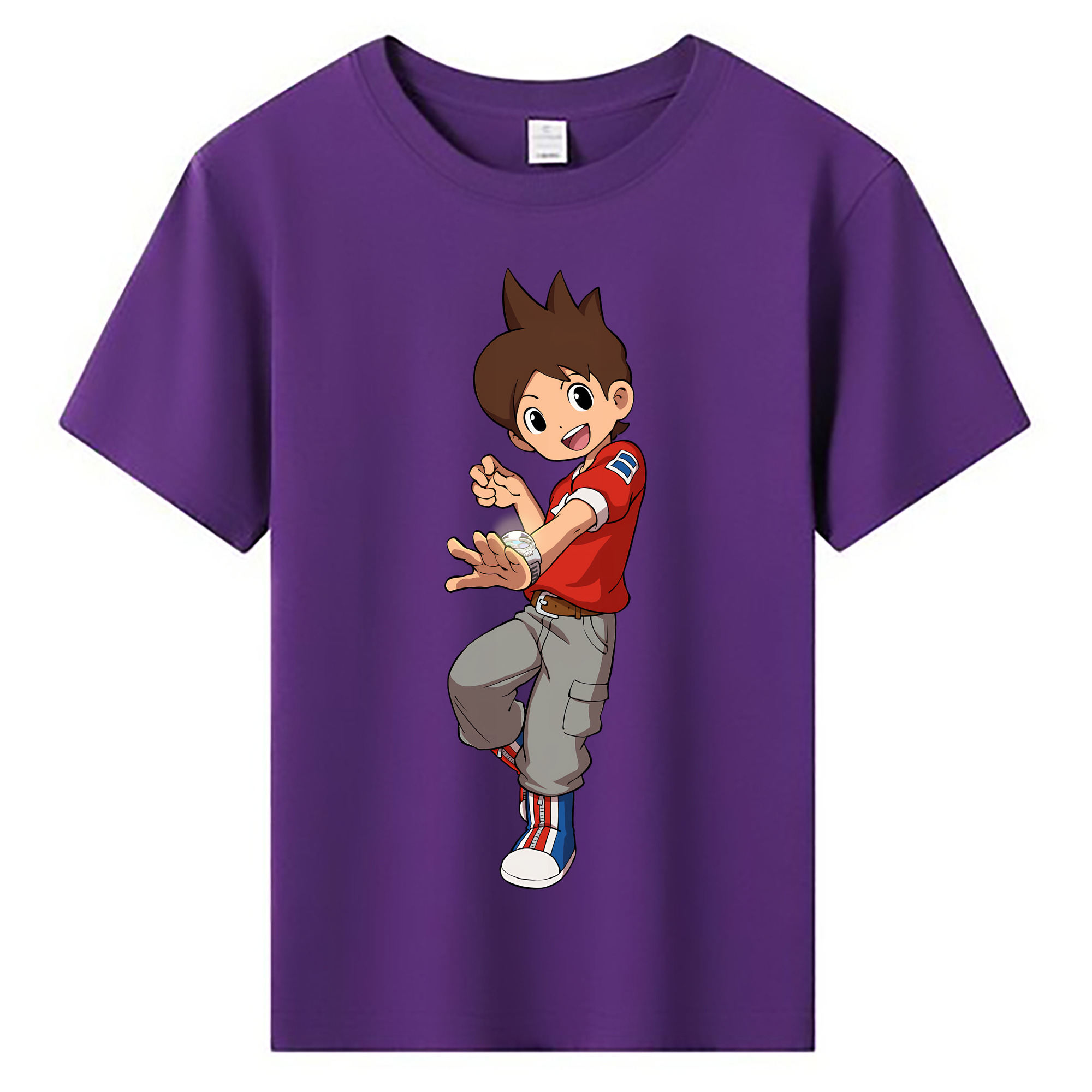 （画像用） 妖怪ウォッチ Yo-kai Watch 綿100％キッズTシャツ（フロントプリント）