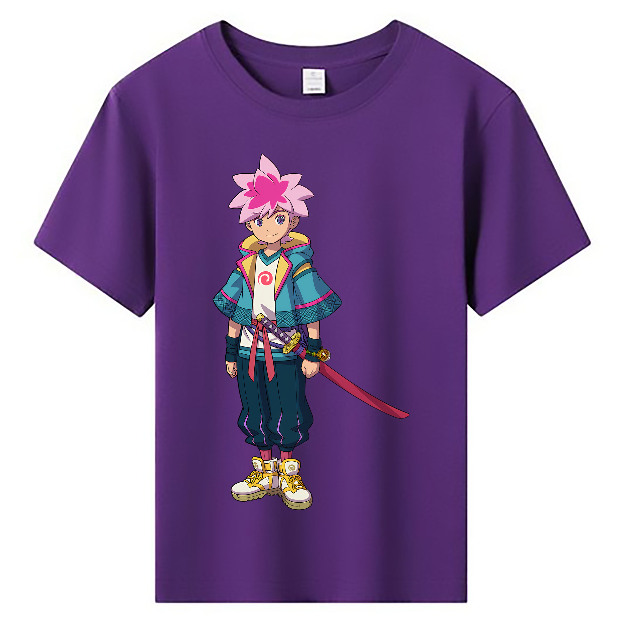（画像用） 妖怪ウォッチ Yo-kai Watch 綿100％キッズTシャツ（フロントプリント）