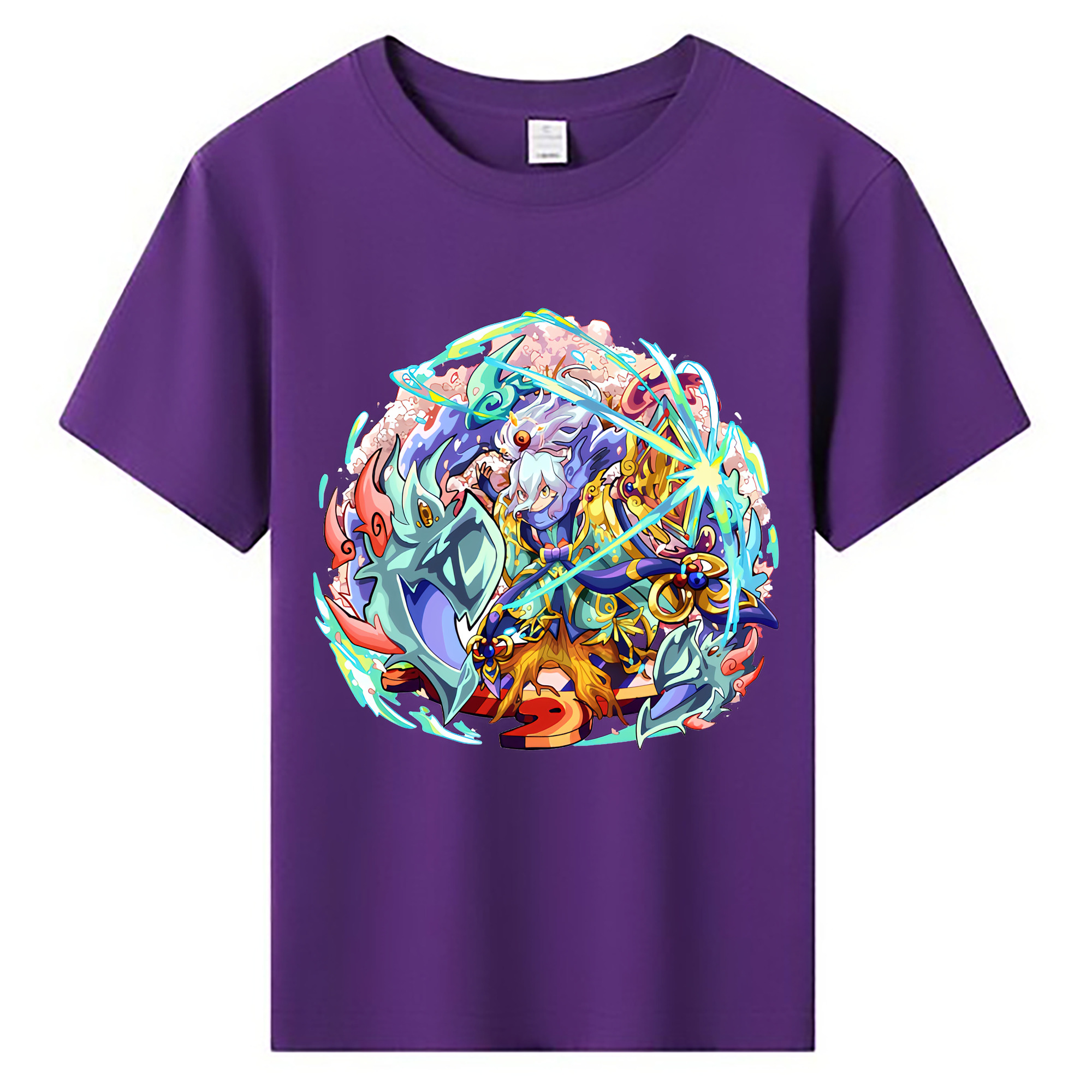 （画像用） 妖怪ウォッチ Yo-kai Watch 綿100％キッズTシャツ（フロントプリント）
