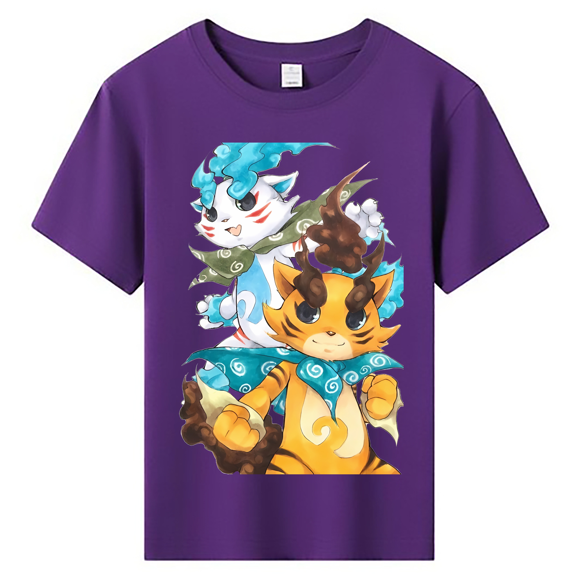 （画像用） 妖怪ウォッチ Yo-kai Watch 綿100％キッズTシャツ（フロントプリント）