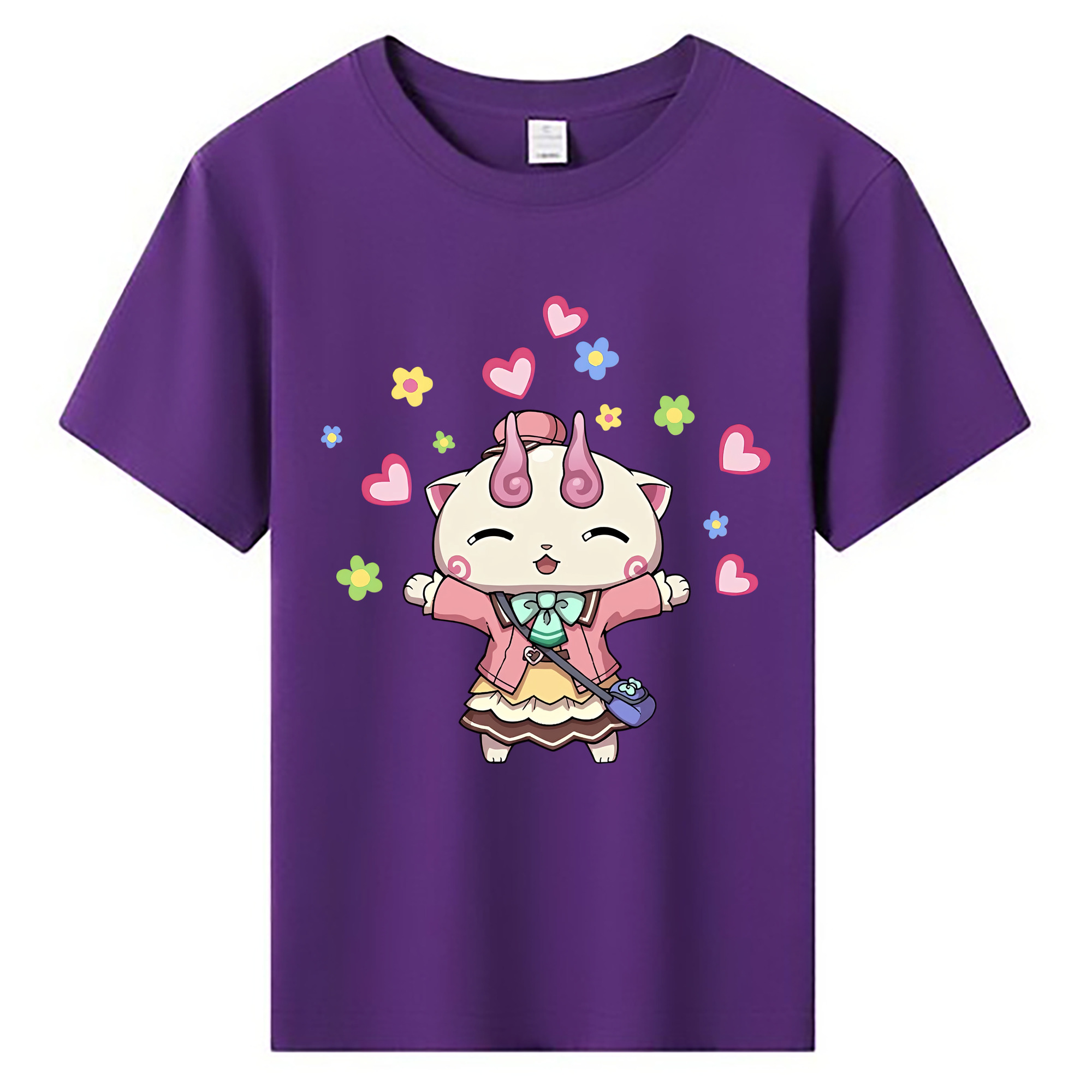 （画像用） 妖怪ウォッチ Yo-kai Watch 綿100％キッズTシャツ（フロントプリント）