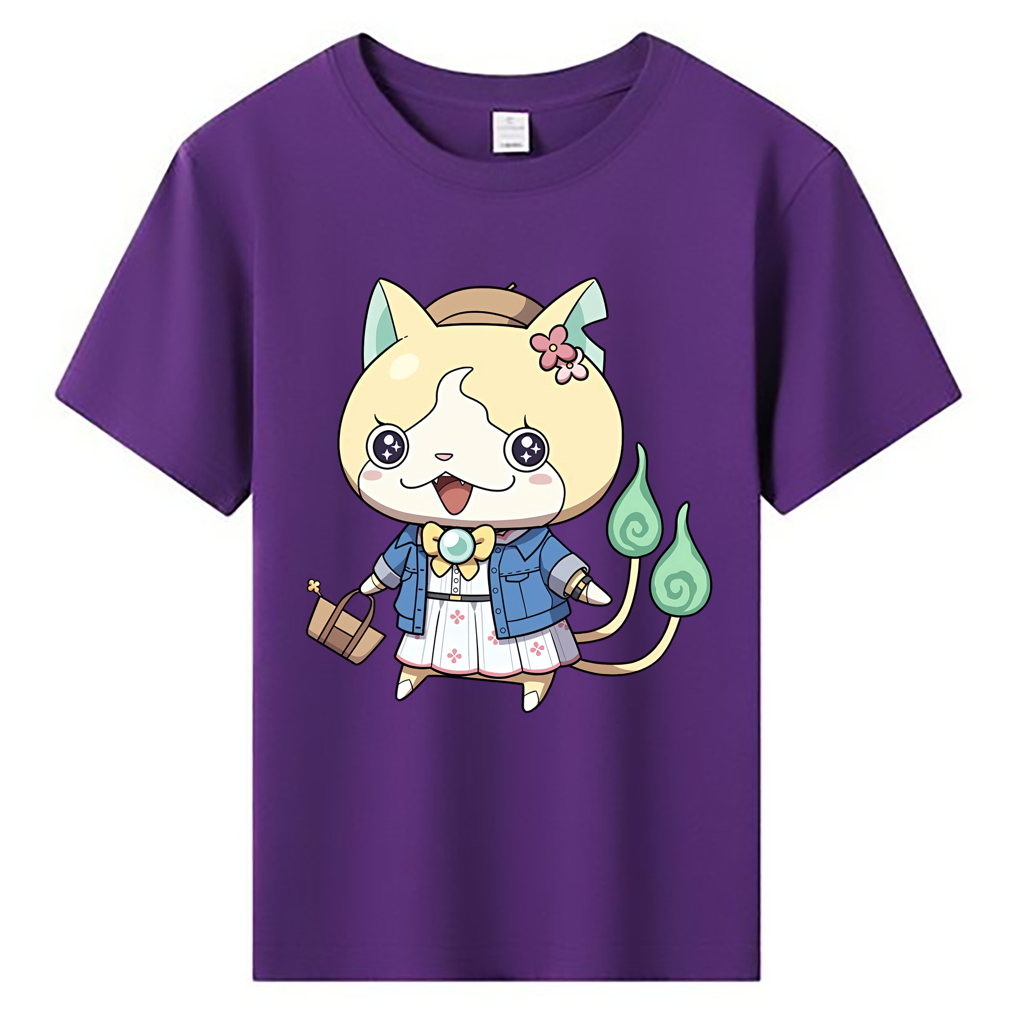 （画像用） 妖怪ウォッチ Yo-kai Watch 綿100％キッズTシャツ（フロントプリント）