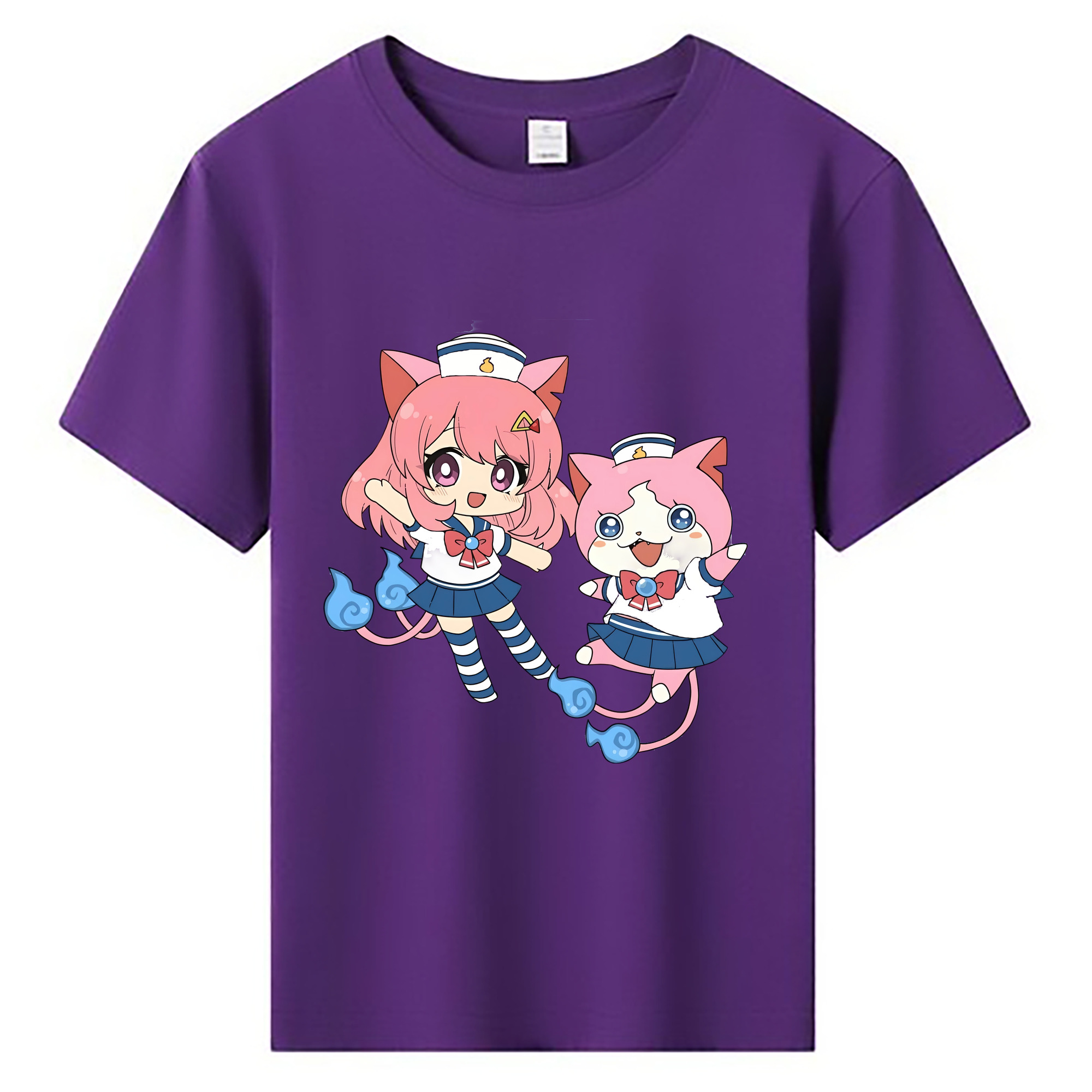 （画像用） 妖怪ウォッチ Yo-kai Watch 綿100％キッズTシャツ（フロントプリント）