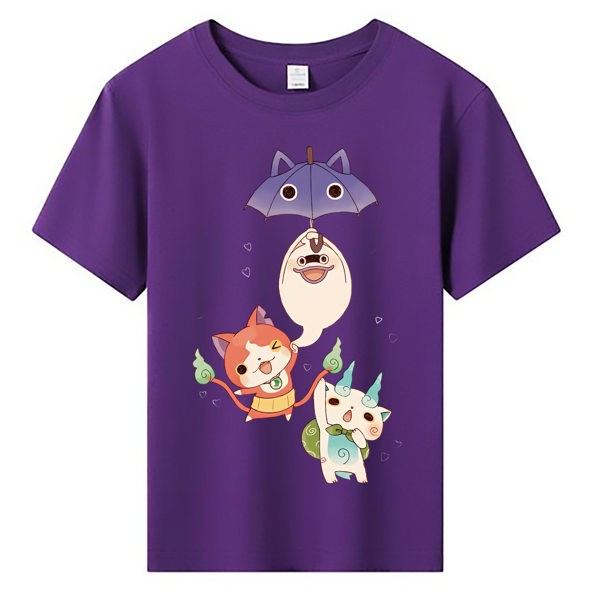 （画像用） 妖怪ウォッチ Yo-kai Watch 綿100％キッズTシャツ（フロントプリント）