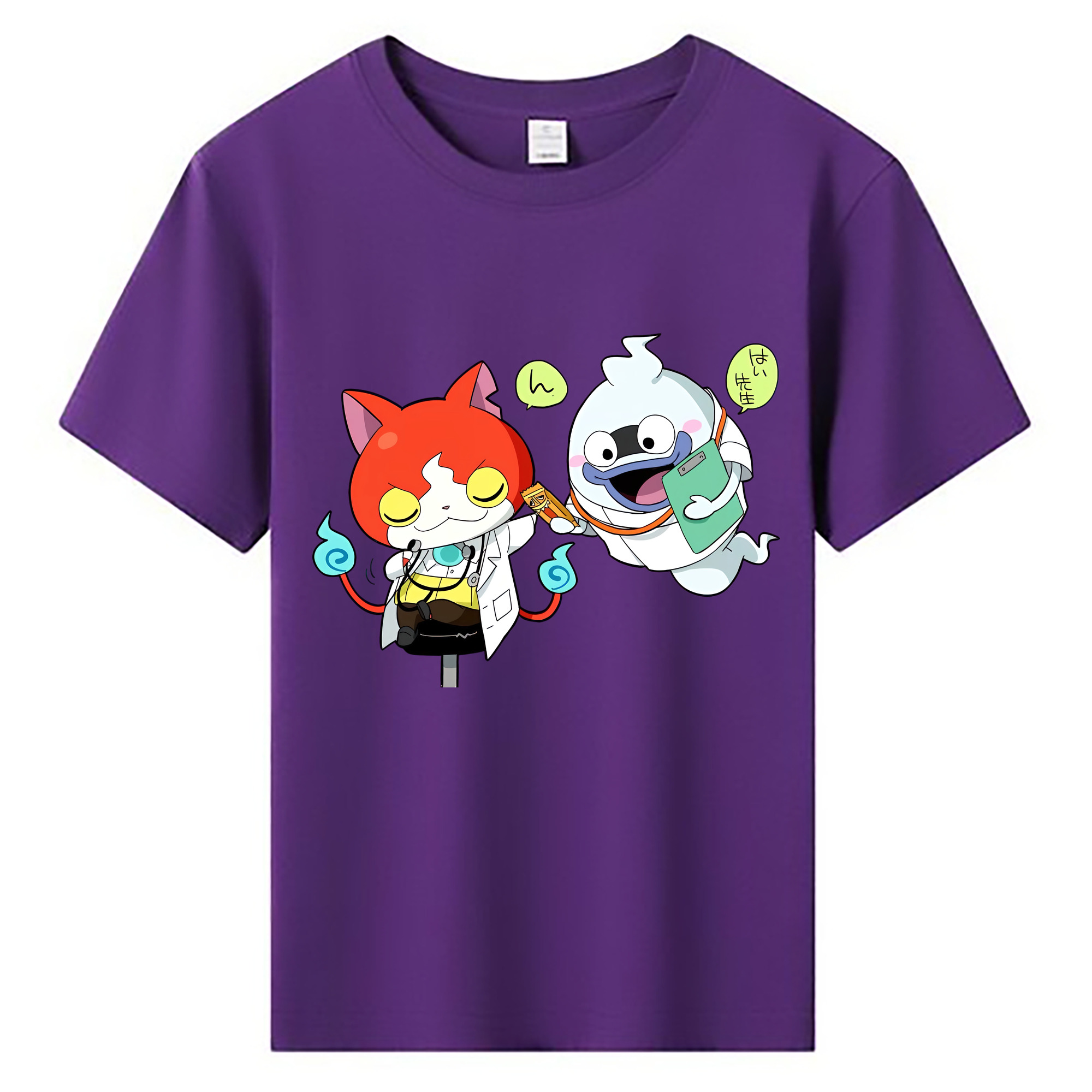 （画像用） 妖怪ウォッチ Yo-kai Watch 綿100％キッズTシャツ（フロントプリント）
