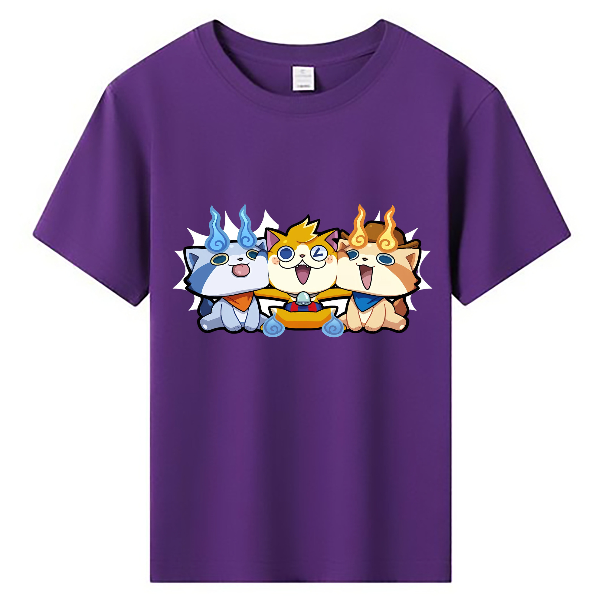 （画像用） 妖怪ウォッチ Yo-kai Watch 綿100％キッズTシャツ（フロントプリント）