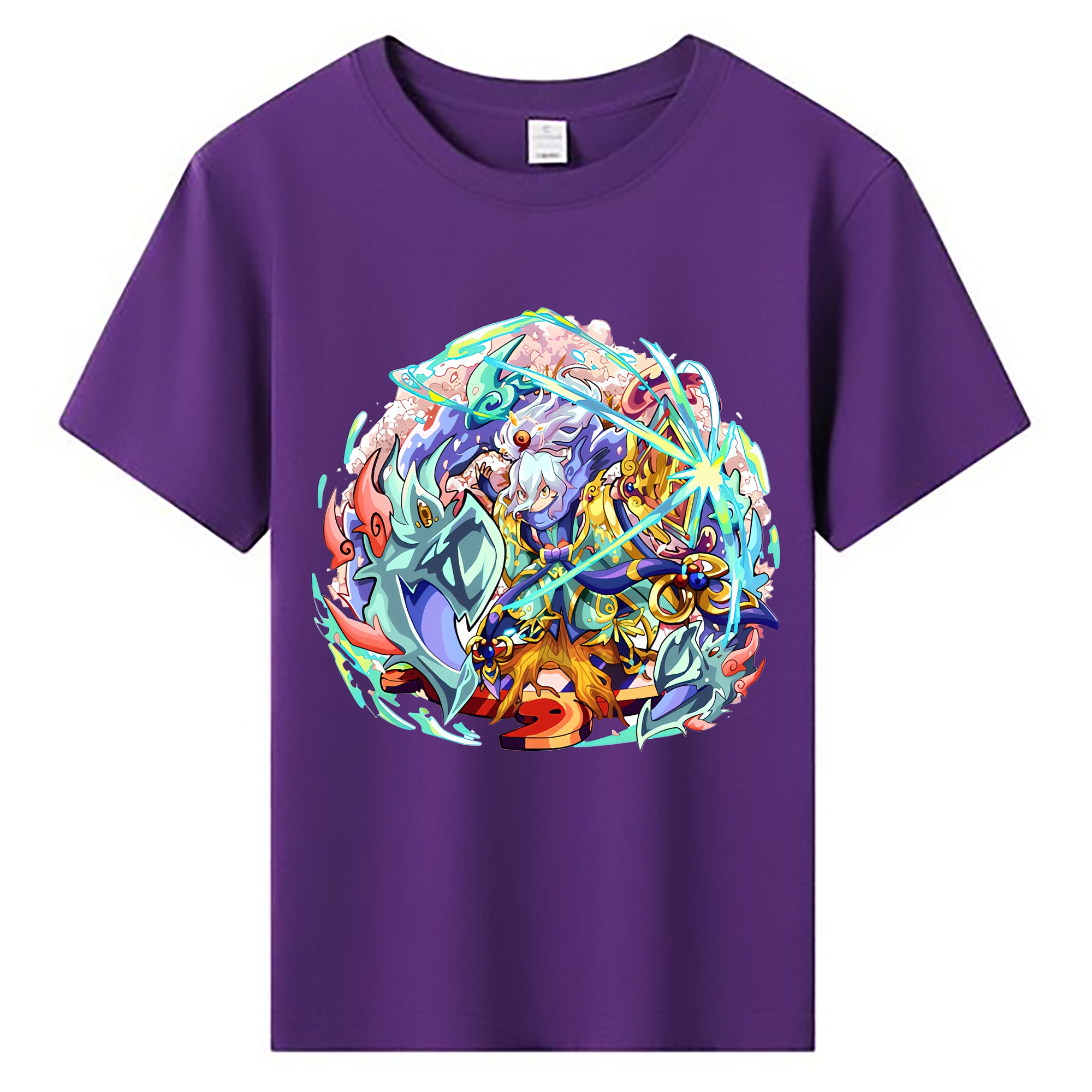 （画像用） 妖怪ウォッチ Yo-kai Watch 綿100％キッズTシャツ（フロントプリント）