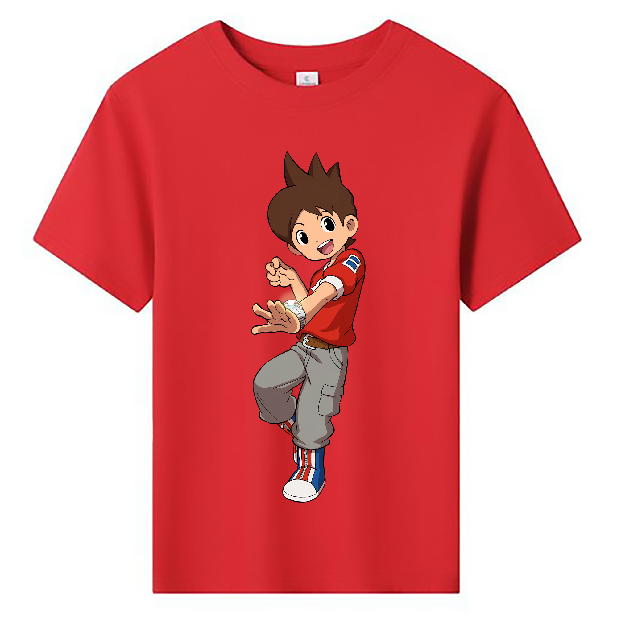 （画像用） 妖怪ウォッチ Yo-kai Watch 綿100％キッズTシャツ（フロントプリント）