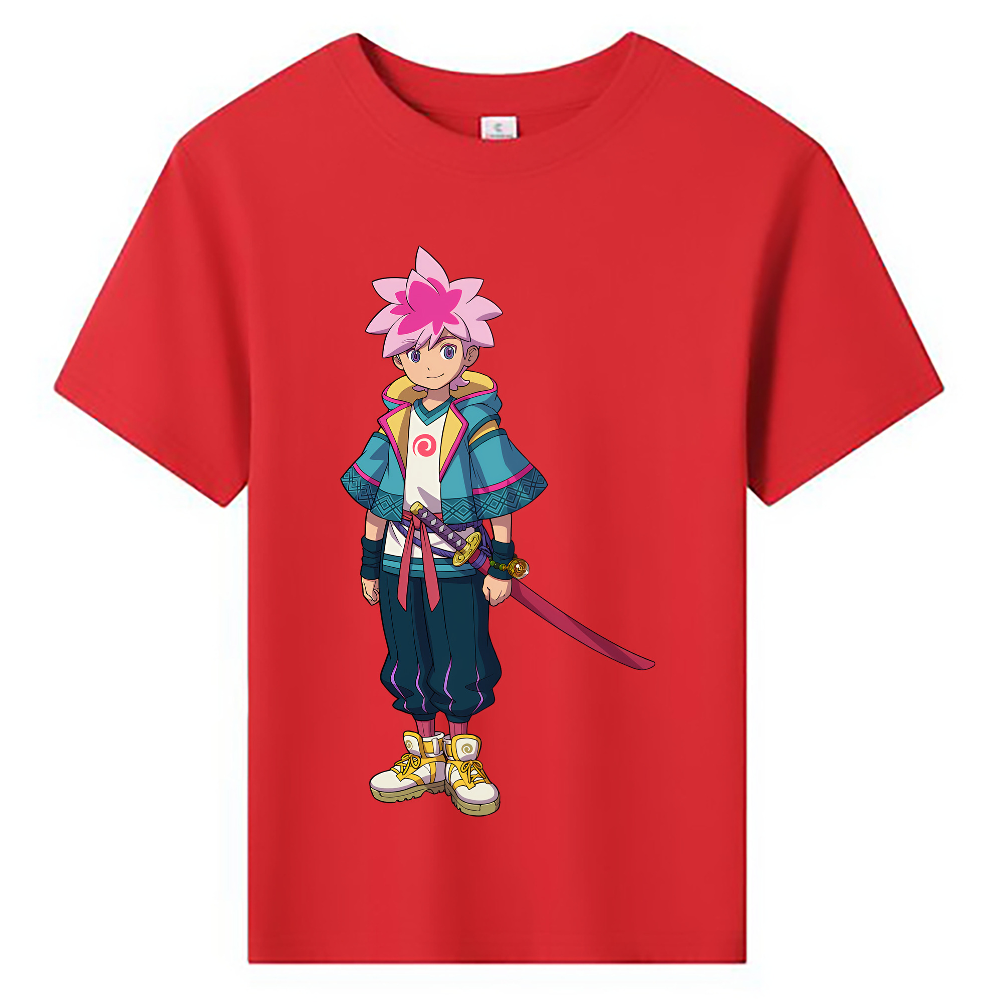 （画像用） 妖怪ウォッチ Yo-kai Watch 綿100％キッズTシャツ（フロントプリント）