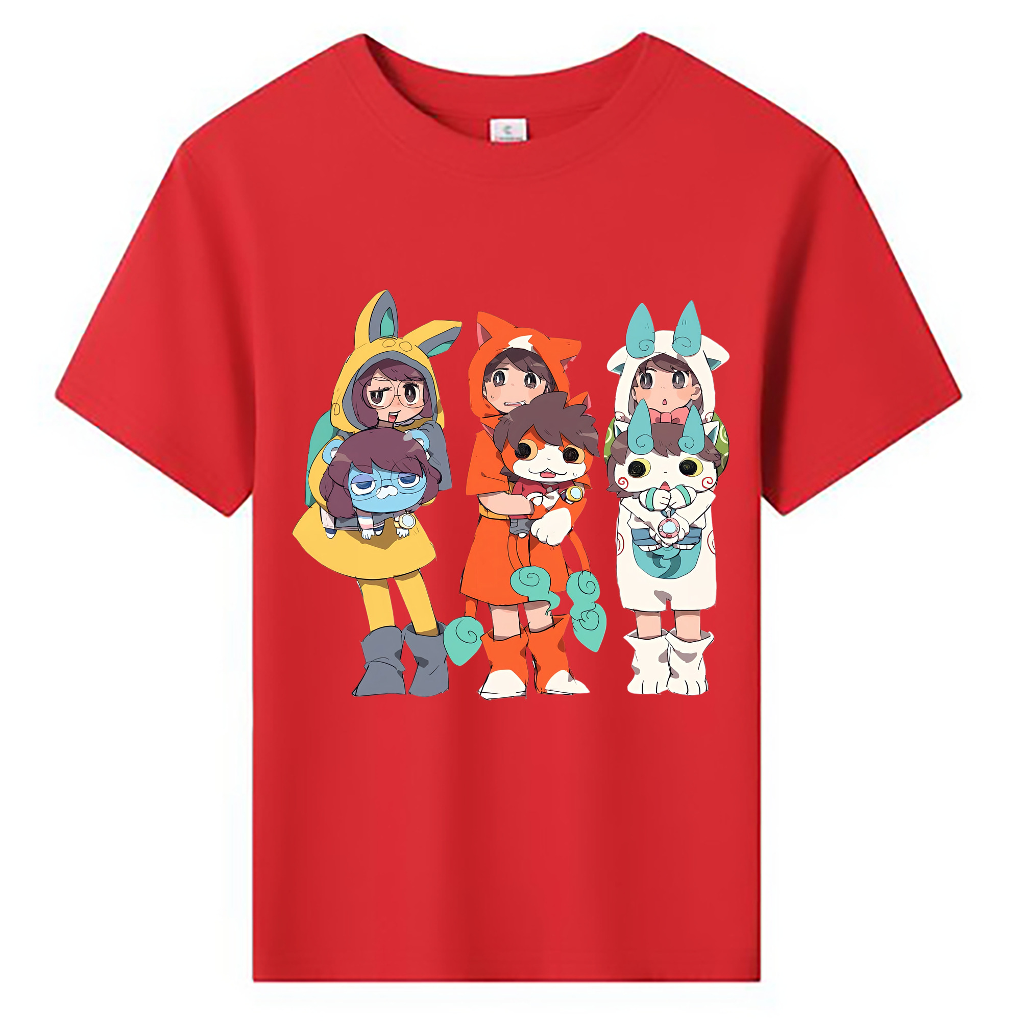 （画像用） 妖怪ウォッチ Yo-kai Watch 綿100％キッズTシャツ（フロントプリント）
