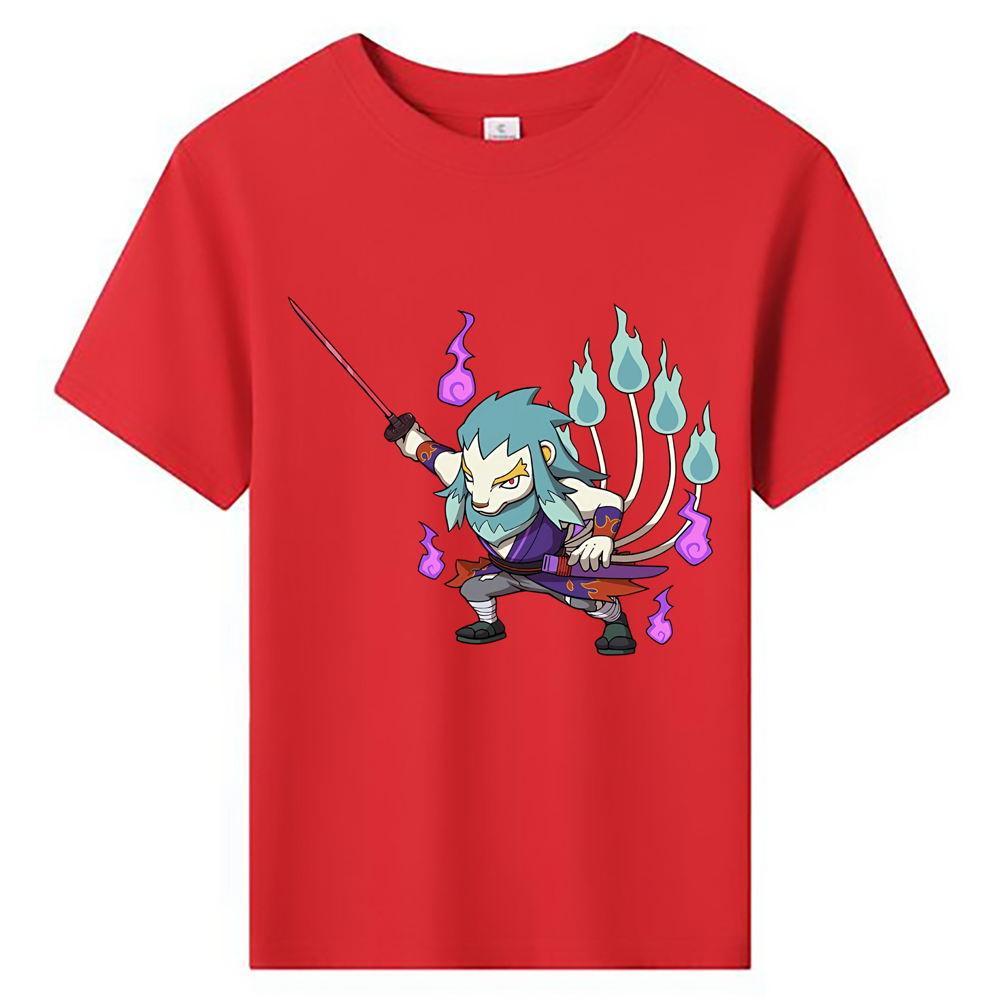 （画像用） 妖怪ウォッチ Yo-kai Watch 綿100％キッズTシャツ（フロントプリント）