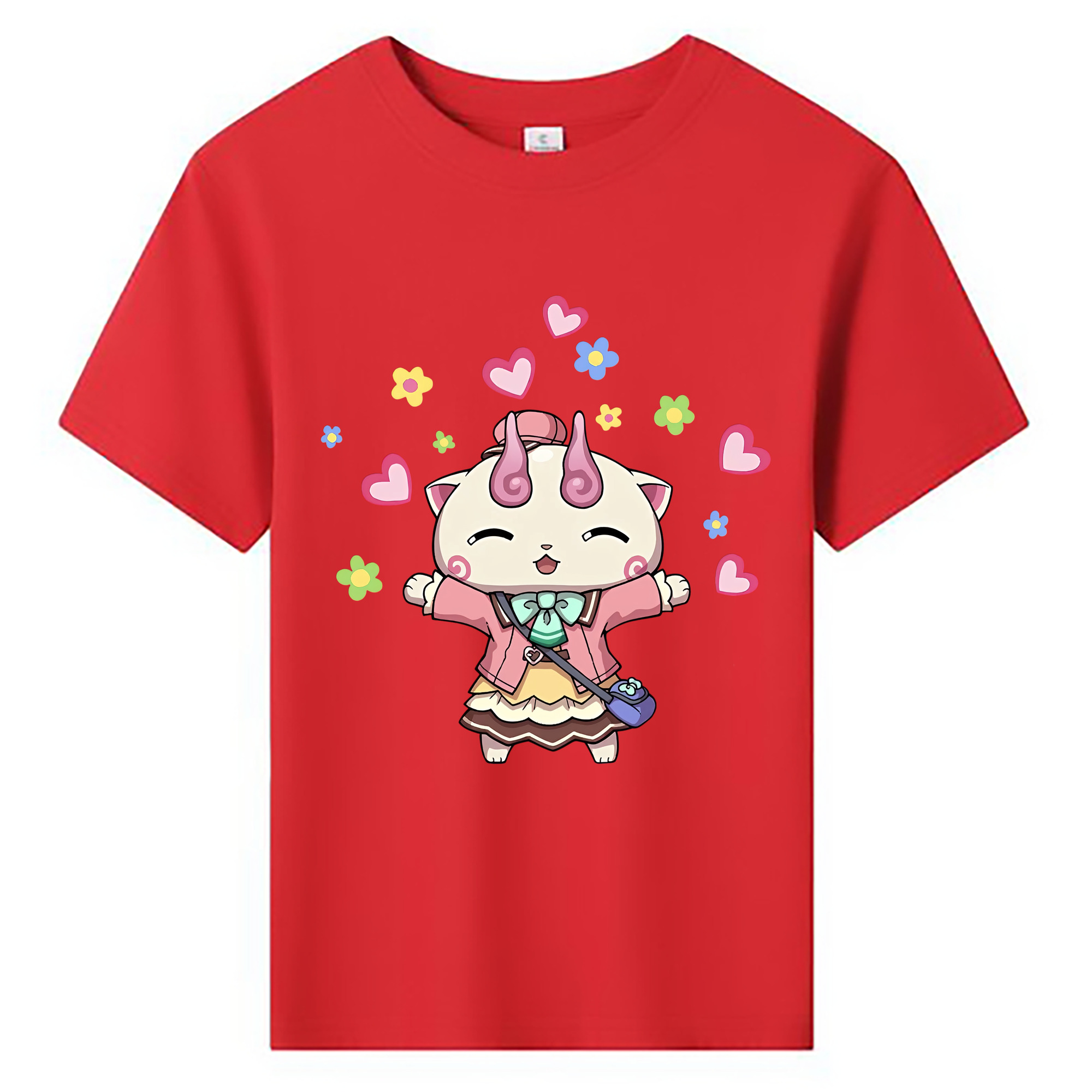（画像用） 妖怪ウォッチ Yo-kai Watch 綿100％キッズTシャツ（フロントプリント）