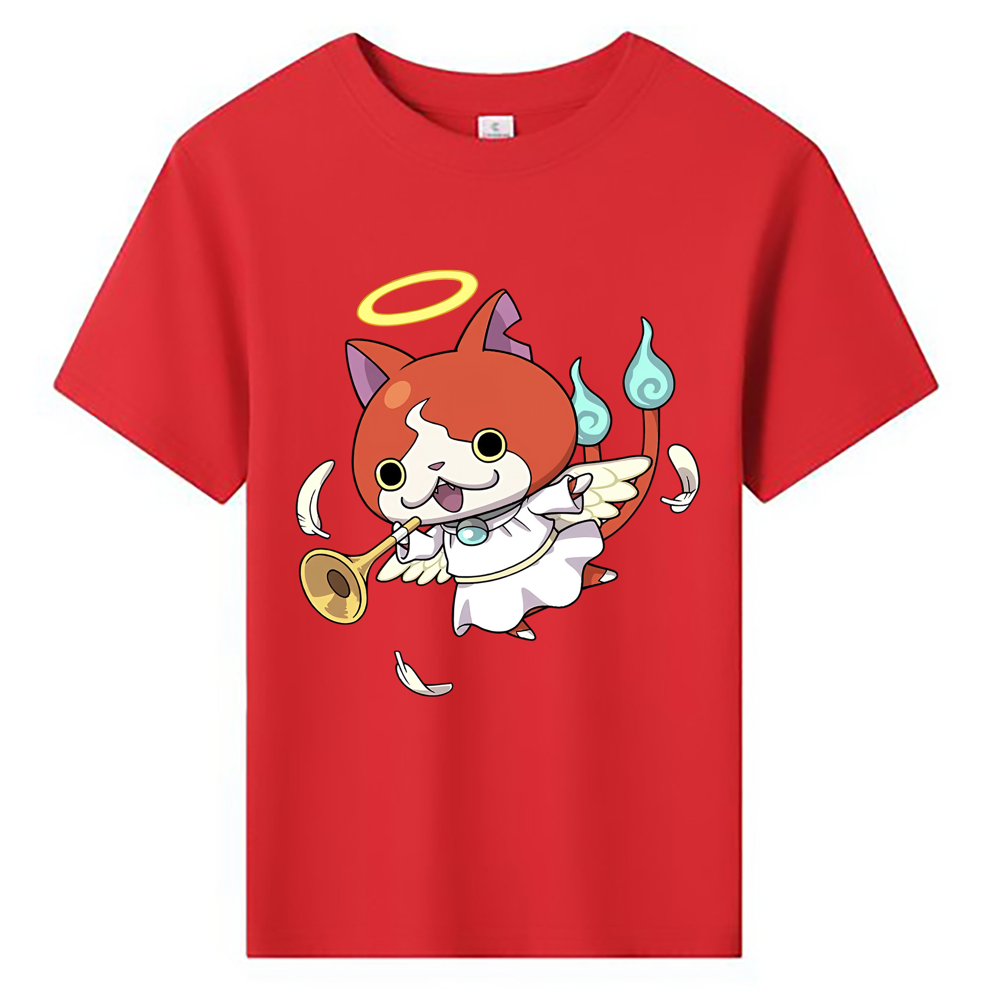 （画像用） 妖怪ウォッチ Yo-kai Watch 綿100％キッズTシャツ（フロントプリント）