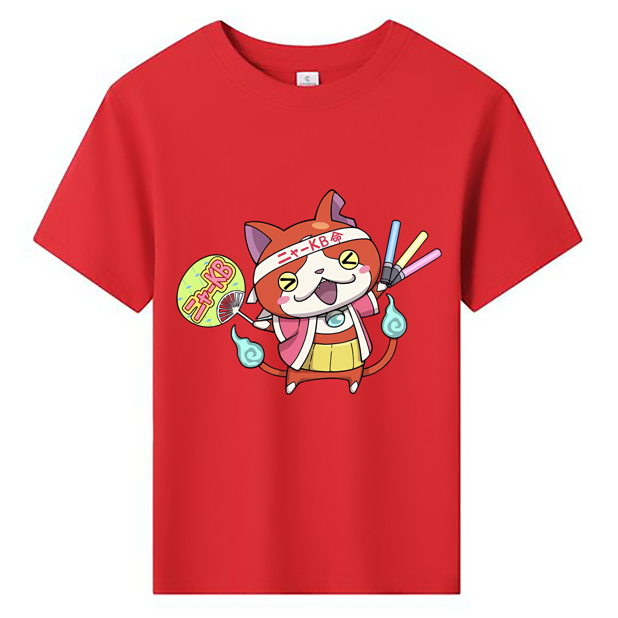 （画像用） 妖怪ウォッチ Yo-kai Watch 綿100％キッズTシャツ（フロントプリント）