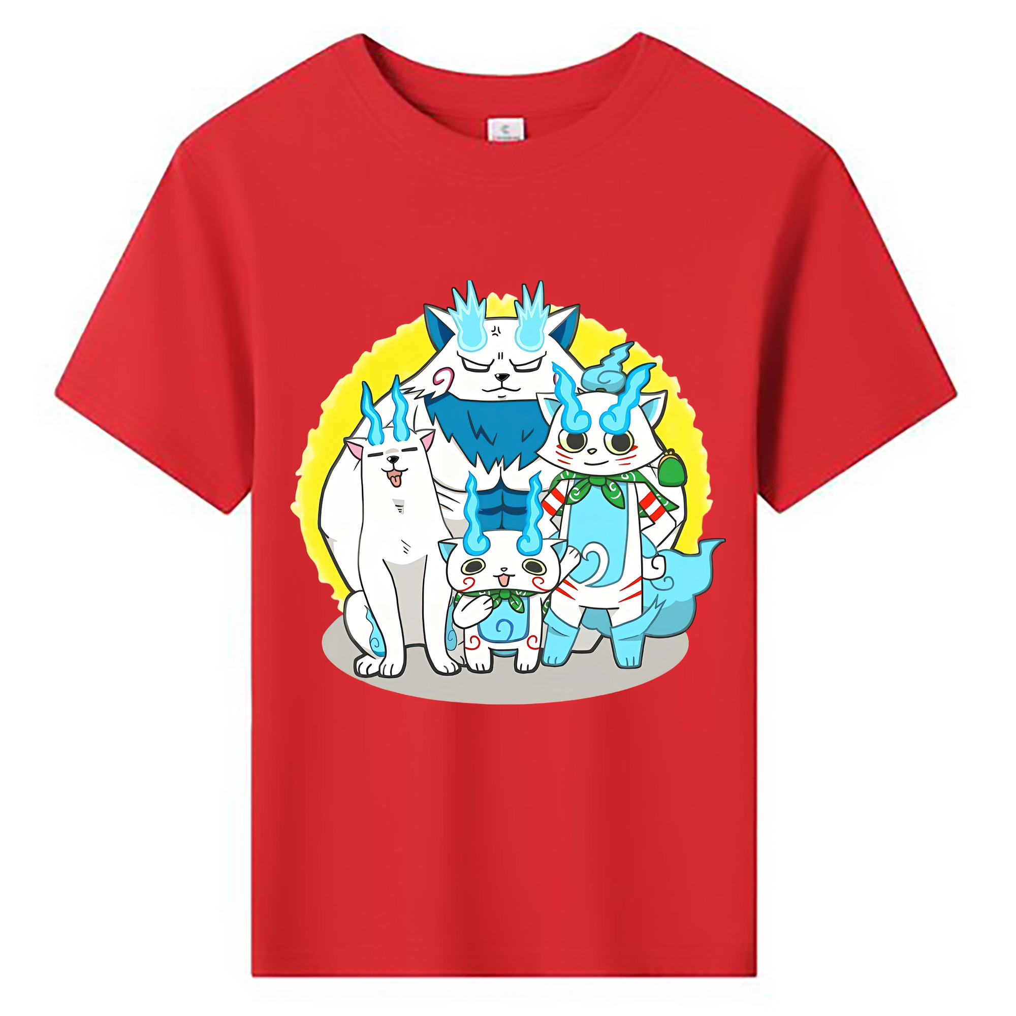（画像用） 妖怪ウォッチ Yo-kai Watch 綿100％キッズTシャツ（フロントプリント）