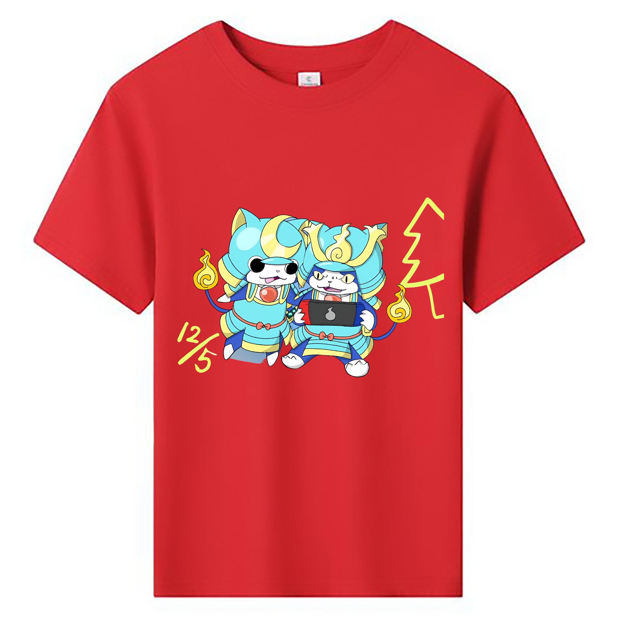 （画像用） 妖怪ウォッチ Yo-kai Watch 綿100％キッズTシャツ（フロントプリント）