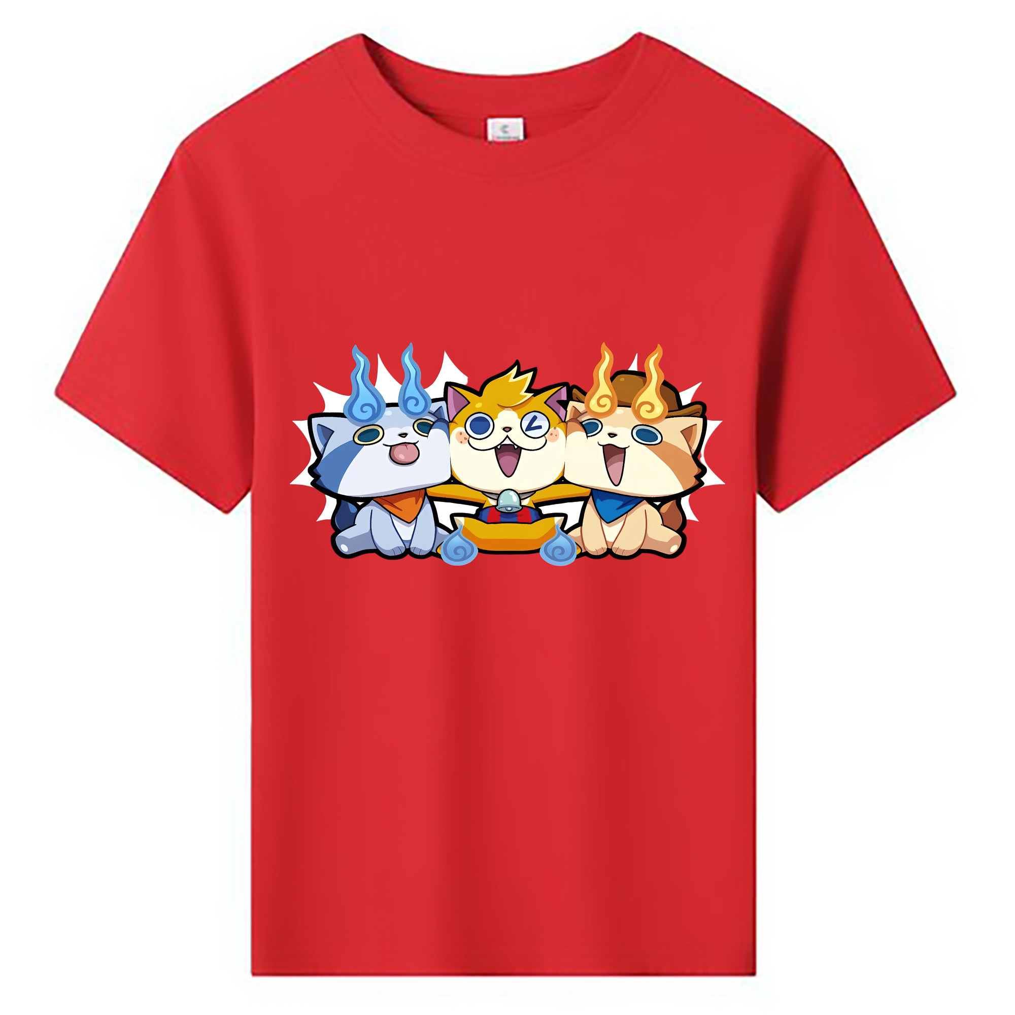 （画像用） 妖怪ウォッチ Yo-kai Watch 綿100％キッズTシャツ（フロントプリント）