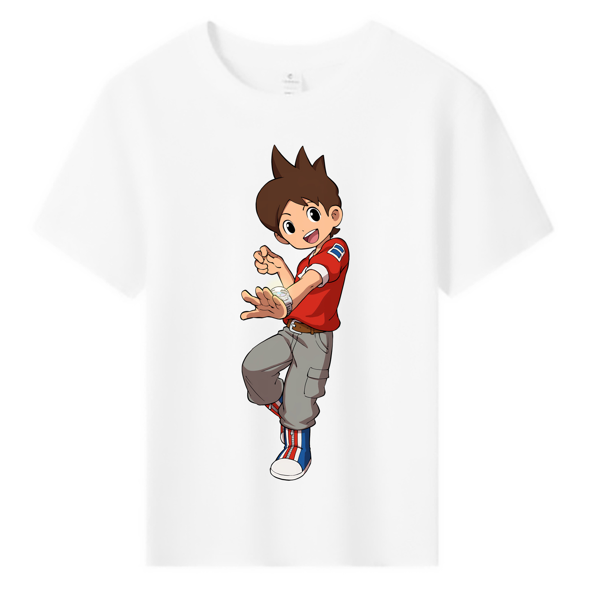 （画像用） 妖怪ウォッチ Yo-kai Watch 綿100％キッズTシャツ（フロントプリント）