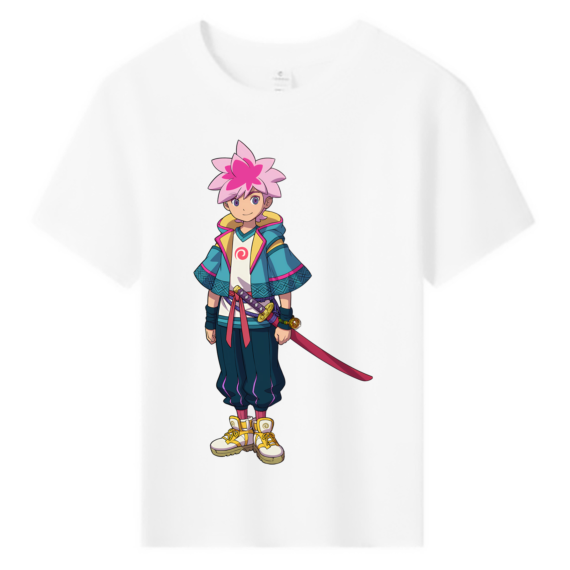 （画像用） 妖怪ウォッチ Yo-kai Watch 綿100％キッズTシャツ（フロントプリント）