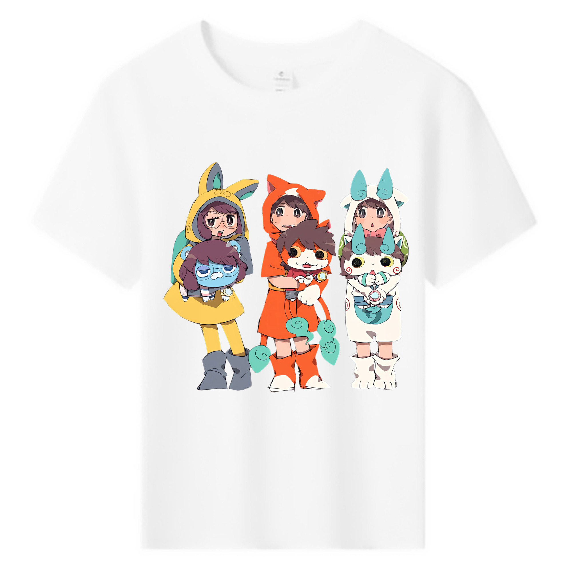 （画像用） 妖怪ウォッチ Yo-kai Watch 綿100％キッズTシャツ（フロントプリント）