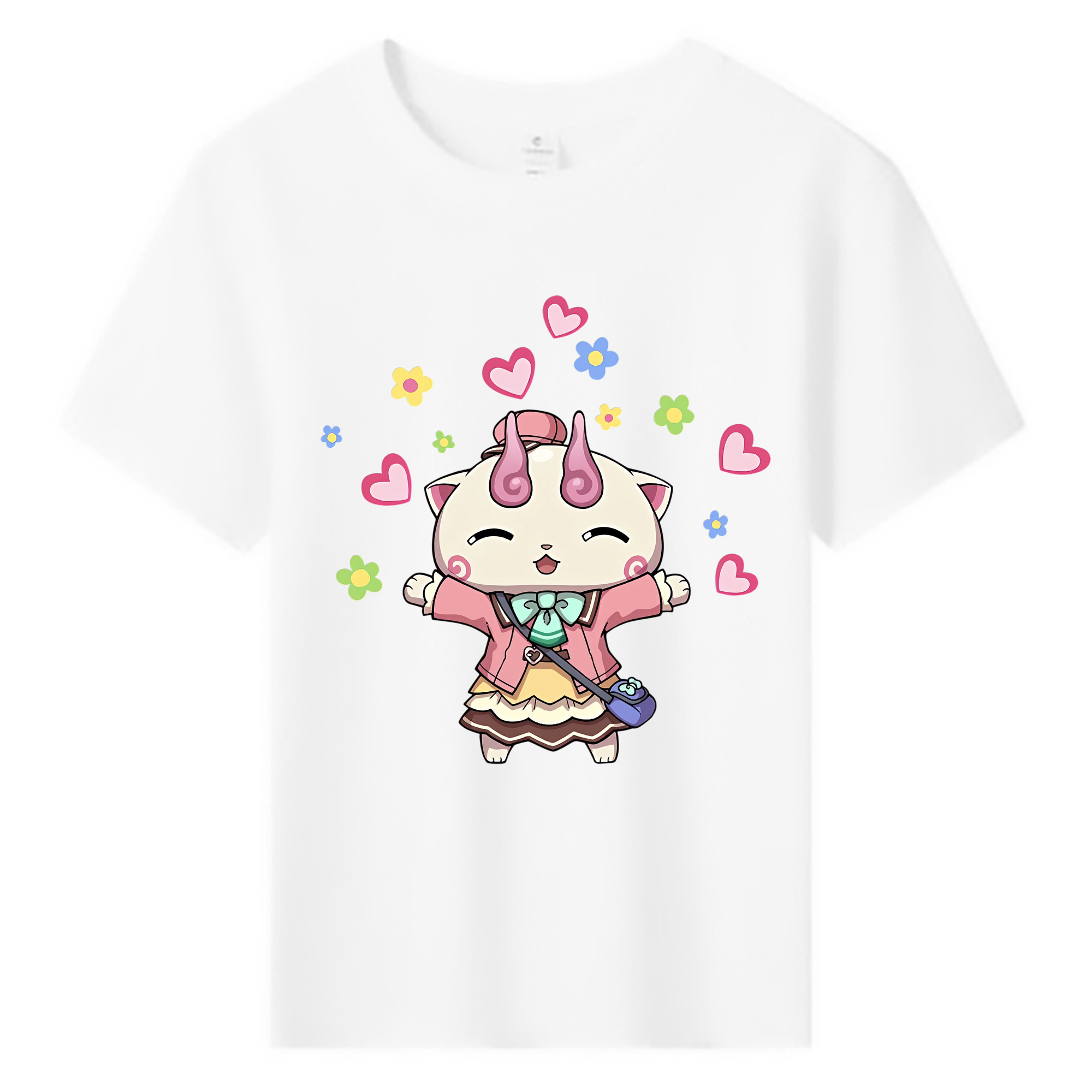 （画像用） 妖怪ウォッチ Yo-kai Watch 綿100％キッズTシャツ（フロントプリント）