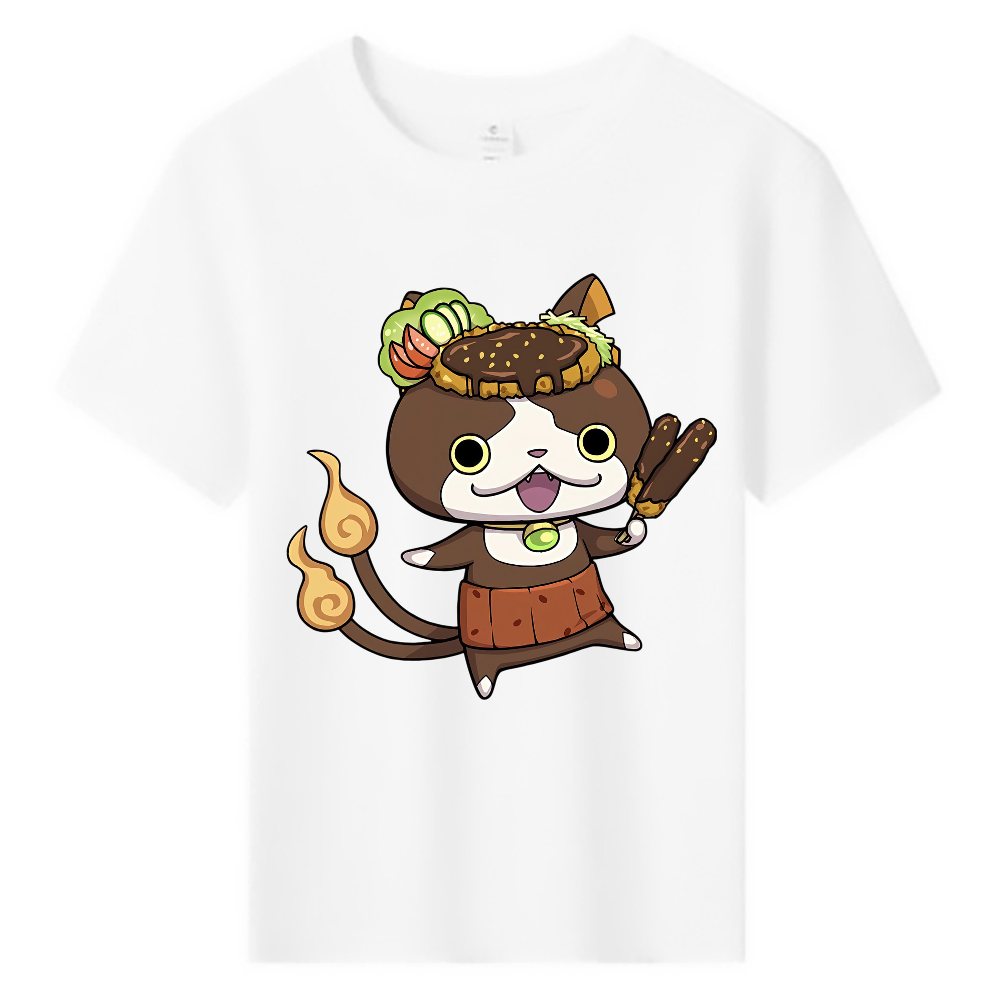 （画像用） 妖怪ウォッチ Yo-kai Watch 綿100％キッズTシャツ（フロントプリント）