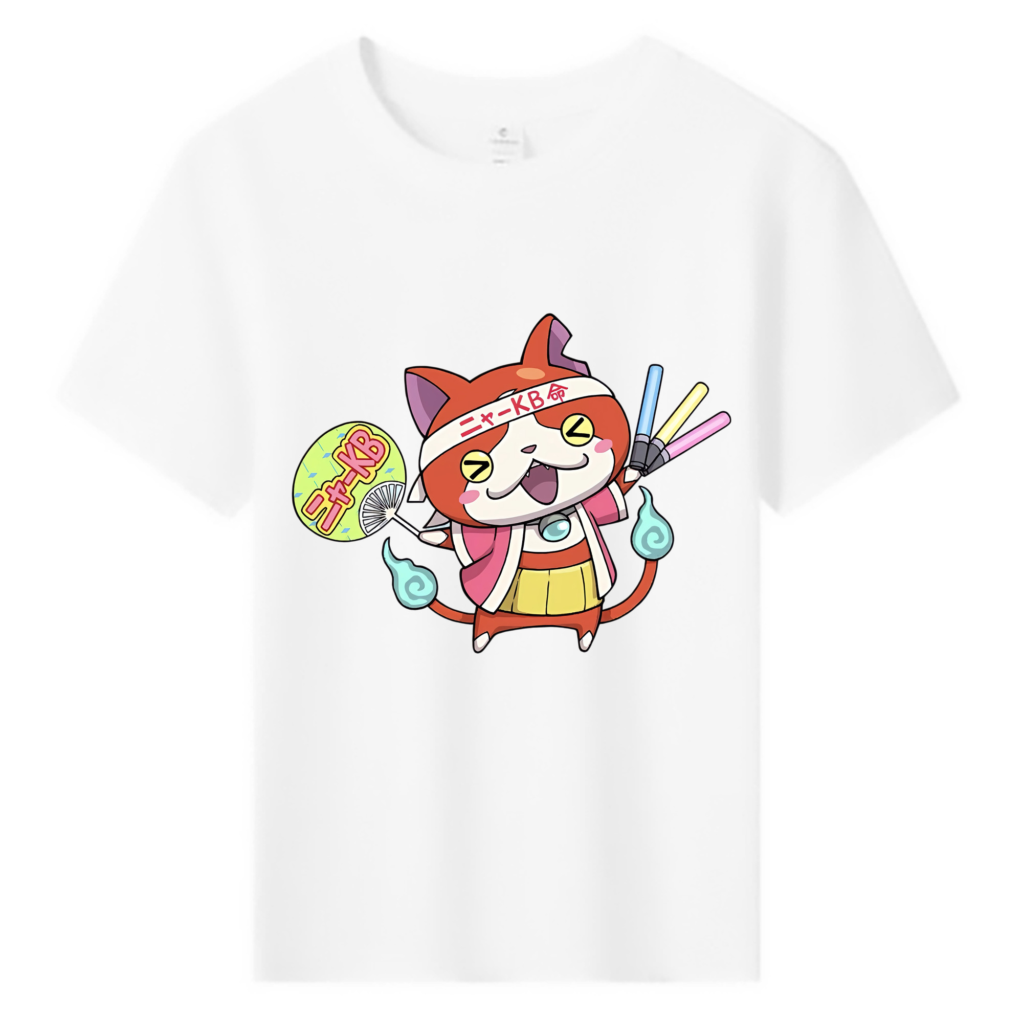 （画像用） 妖怪ウォッチ Yo-kai Watch 綿100％キッズTシャツ（フロントプリント）