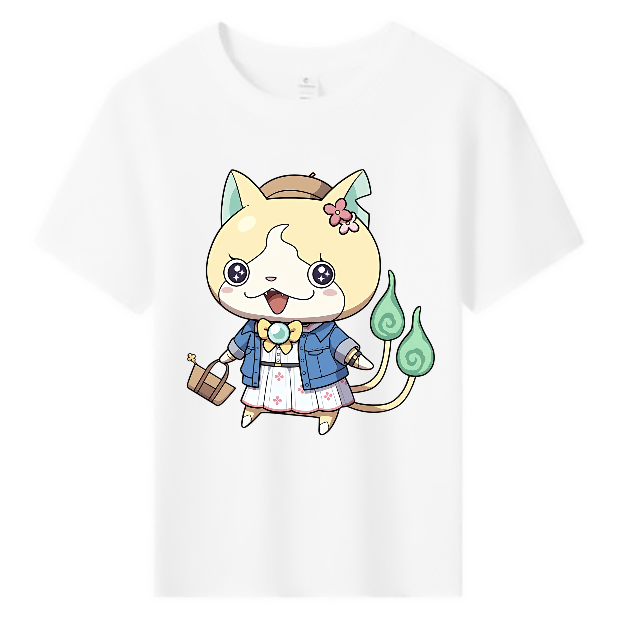 （画像用） 妖怪ウォッチ Yo-kai Watch 綿100％キッズTシャツ（フロントプリント）