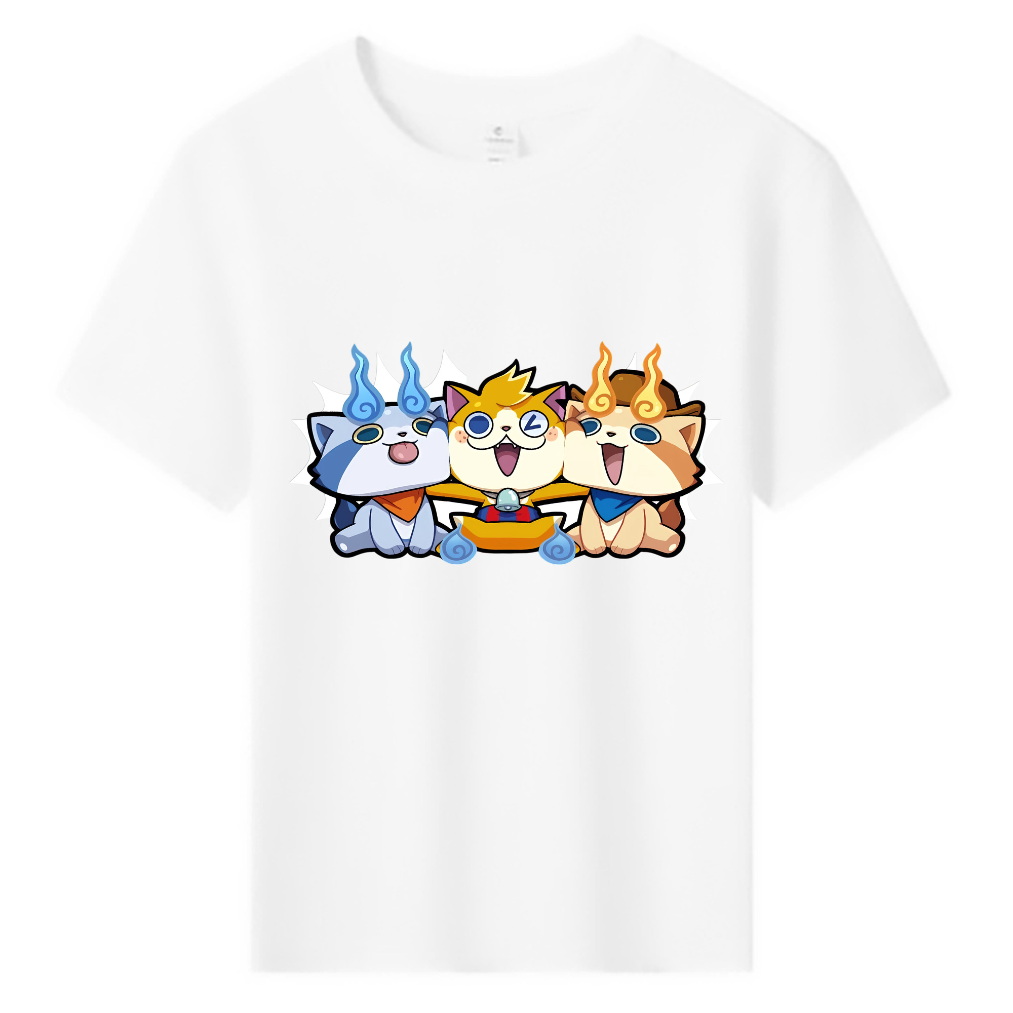 （画像用） 妖怪ウォッチ Yo-kai Watch 綿100％キッズTシャツ（フロントプリント）