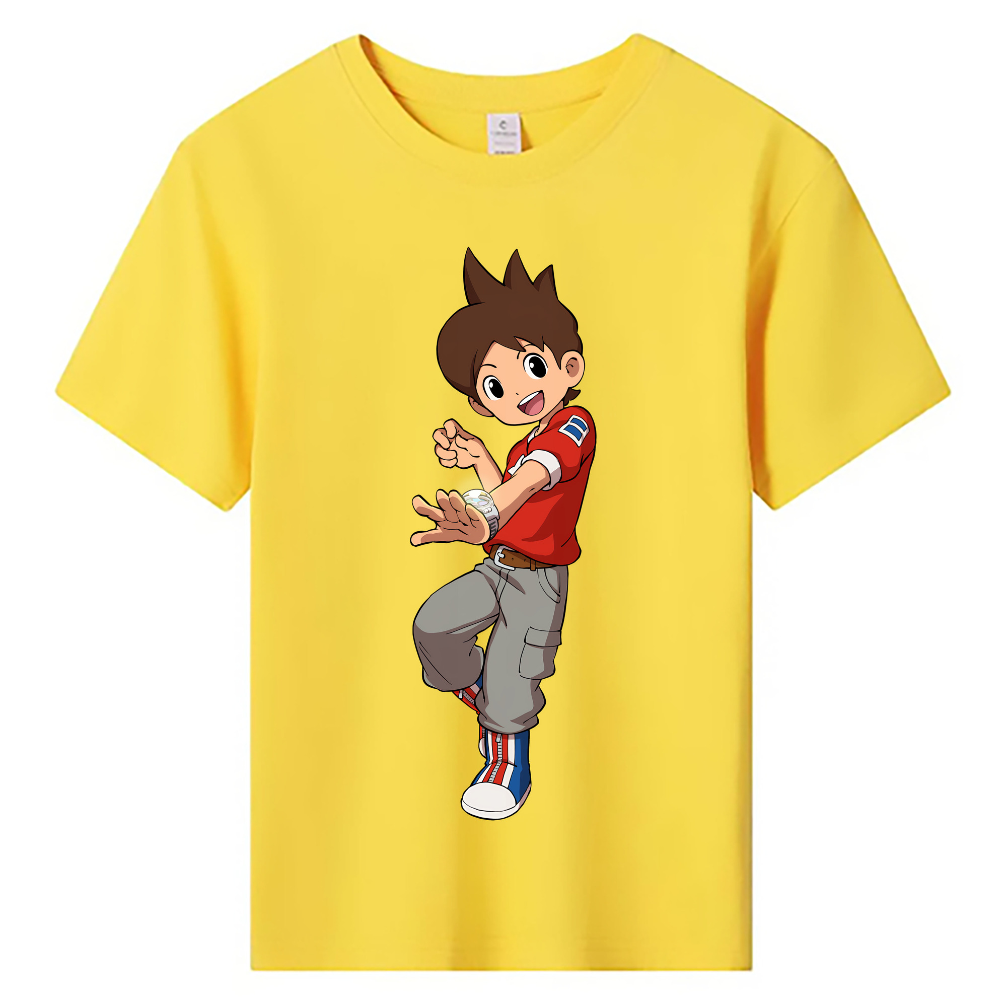 （画像用） 妖怪ウォッチ Yo-kai Watch 綿100％キッズTシャツ（フロントプリント）