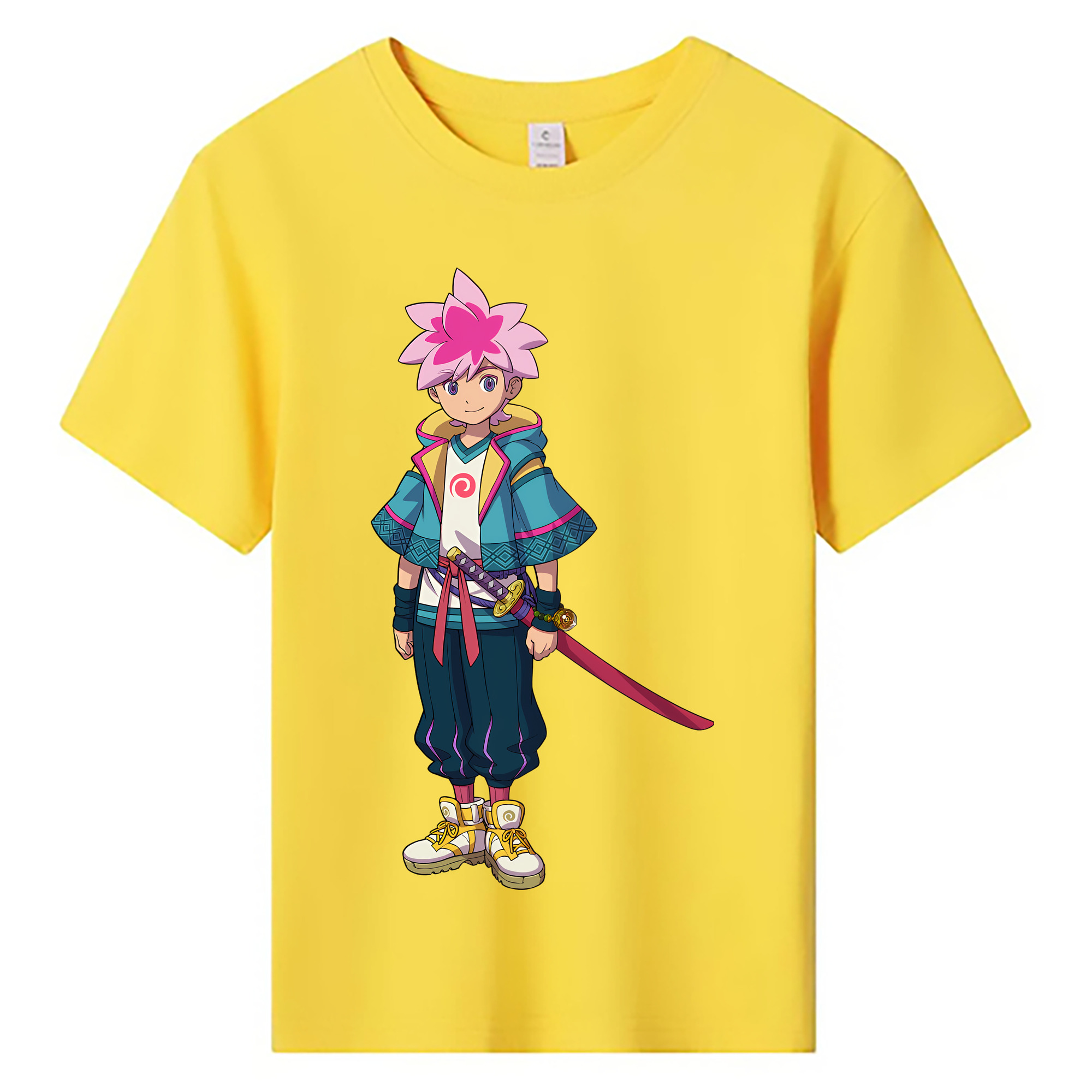 （画像用） 妖怪ウォッチ Yo-kai Watch 綿100％キッズTシャツ（フロントプリント）