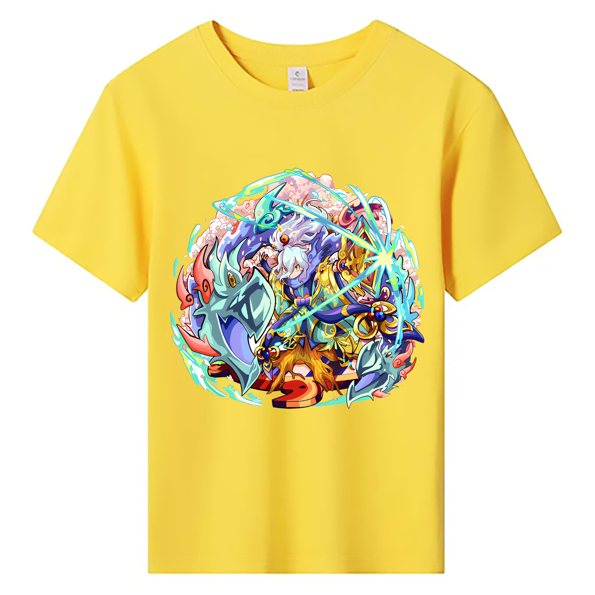 （画像用） 妖怪ウォッチ Yo-kai Watch 綿100％キッズTシャツ（フロントプリント）