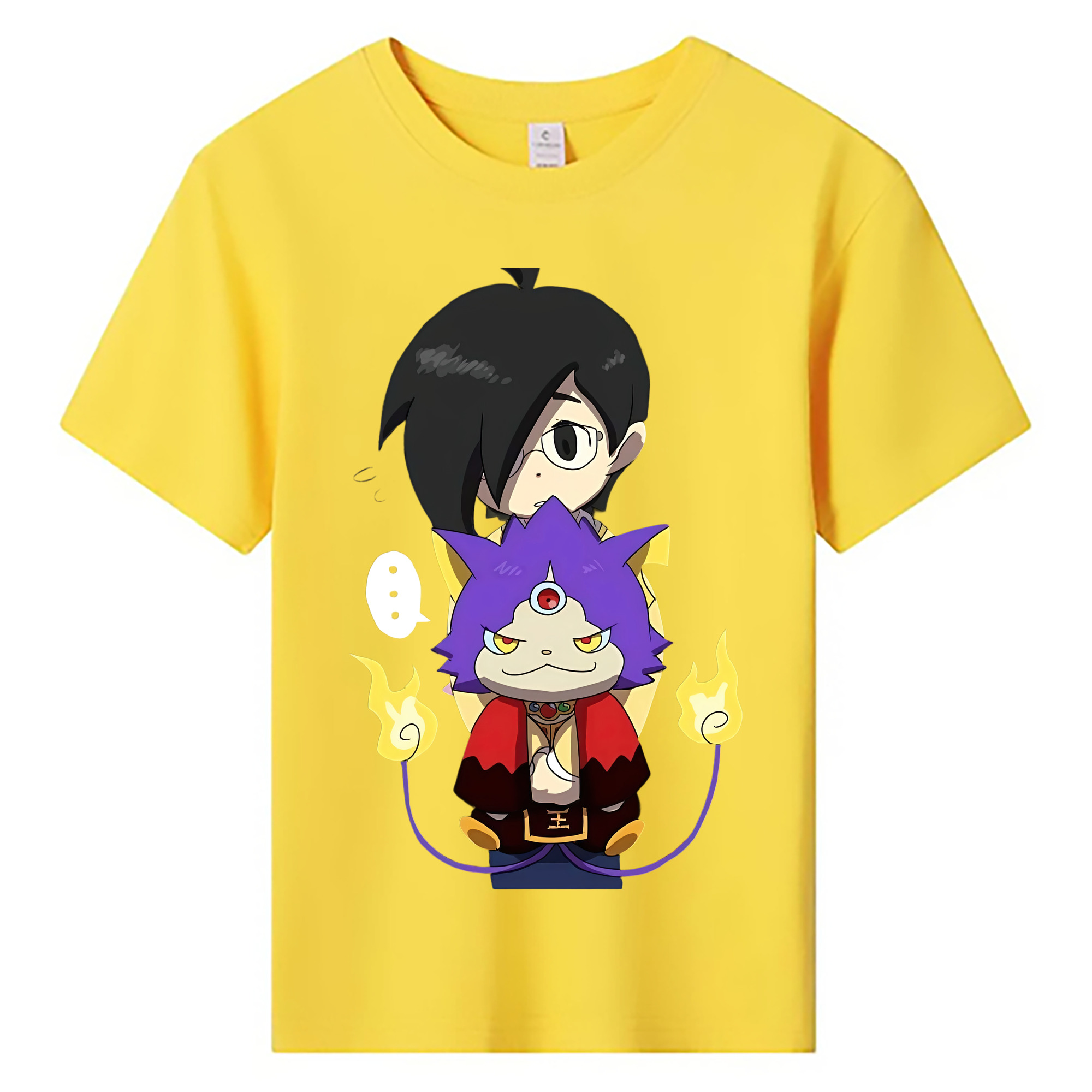 （画像用） 妖怪ウォッチ Yo-kai Watch 綿100％キッズTシャツ（フロントプリント）