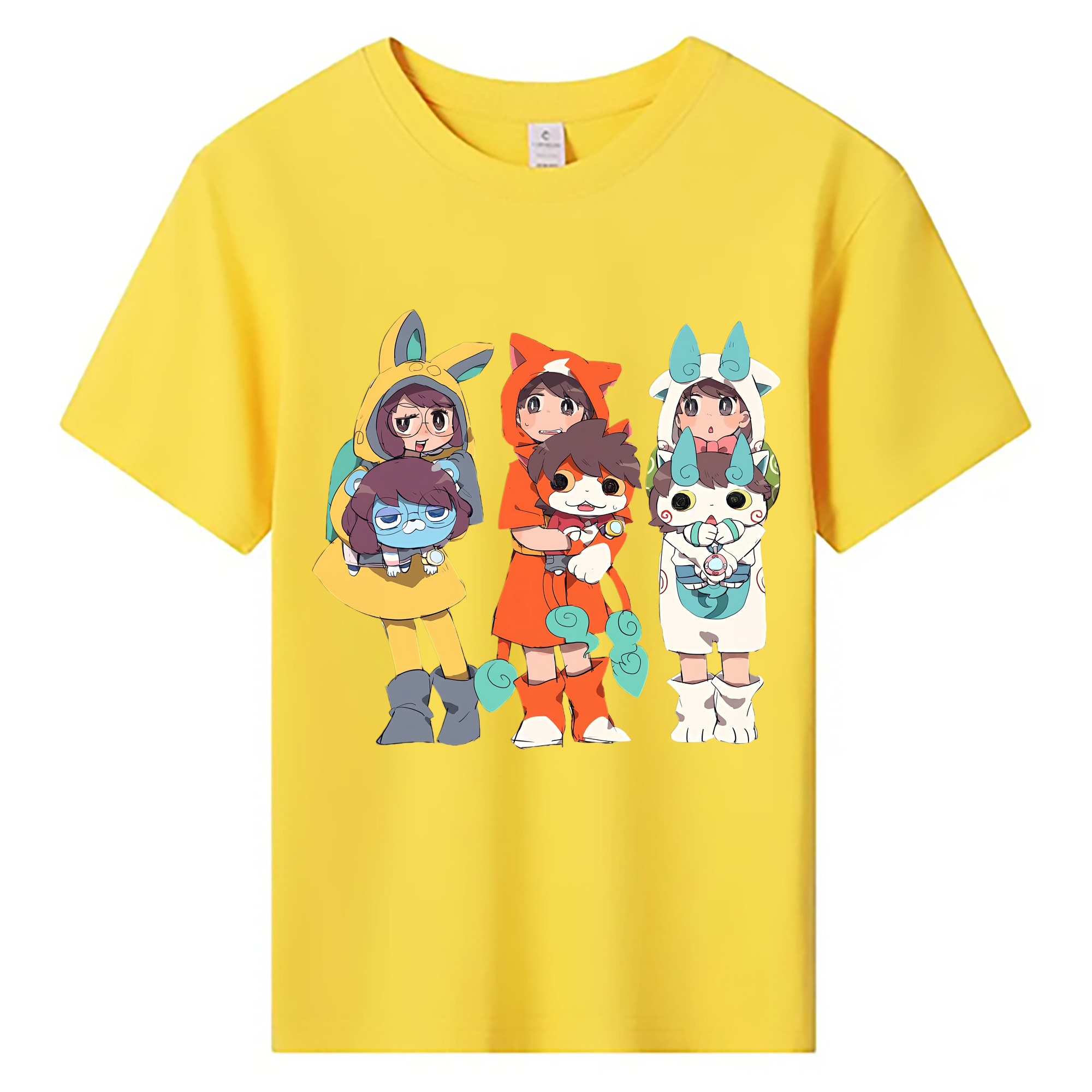 （画像用） 妖怪ウォッチ Yo-kai Watch 綿100％キッズTシャツ（フロントプリント）